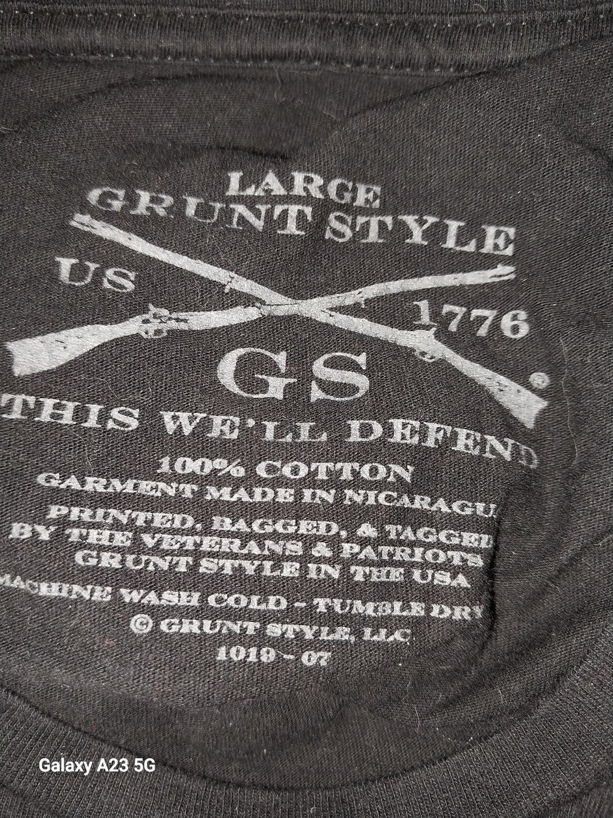 Grunt Style Always Fun Sometimes Violent Large Black Tee
