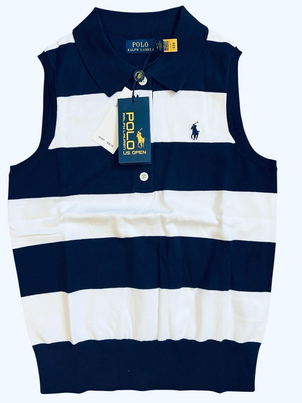 Polo Ralph Lauren US Open Logo Polo Striped Pullover Women’s Size 2X