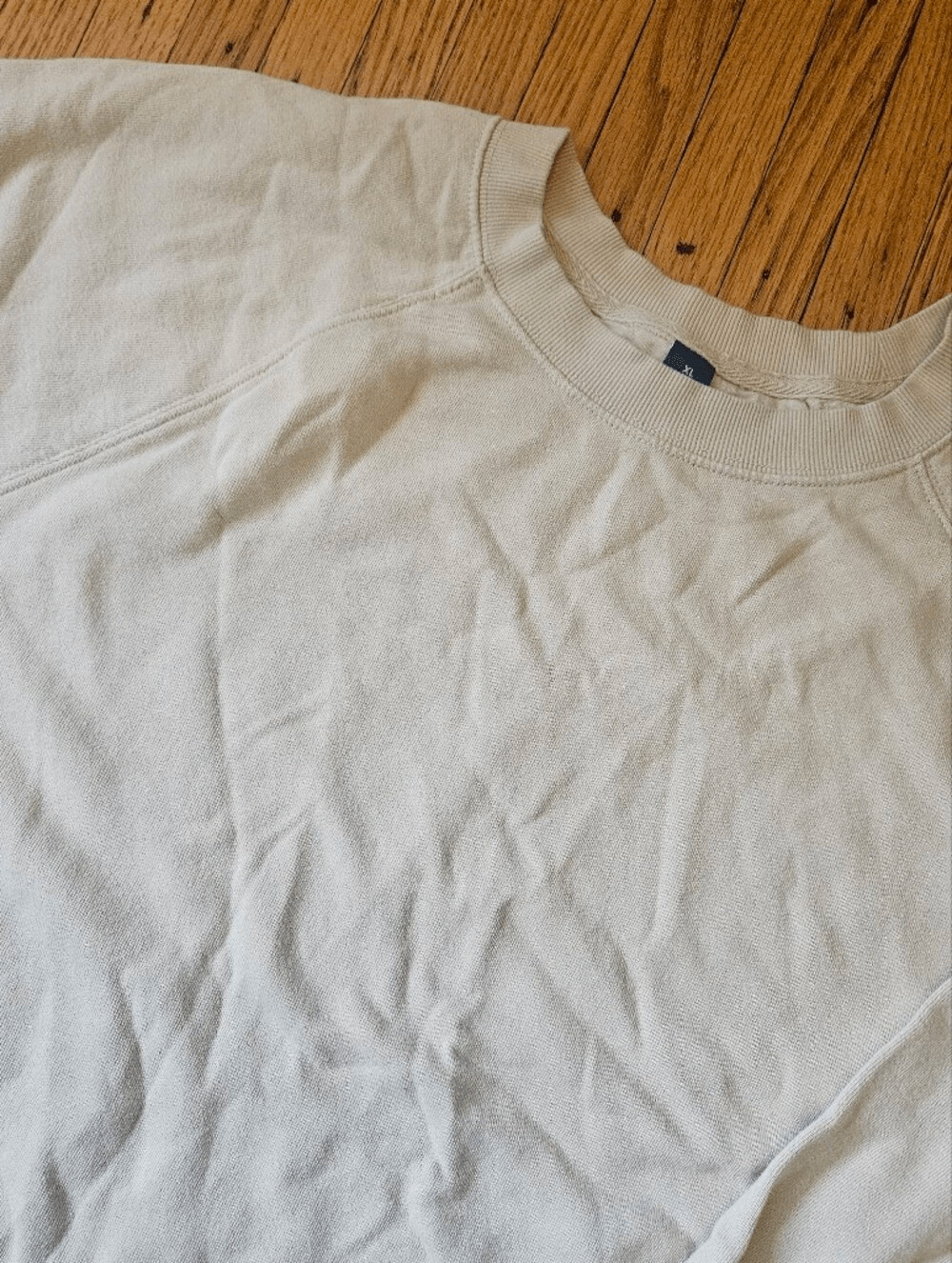 Old Navy Cream Fleece Crewneck Sweatshirt XL Oversized Cozy Pullover
