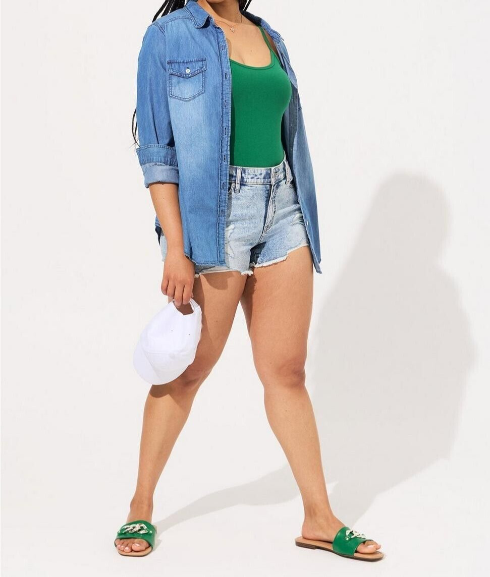 Torrid Sleeveless Scoop Foxy Cami Green 00 M L 10 #G60433