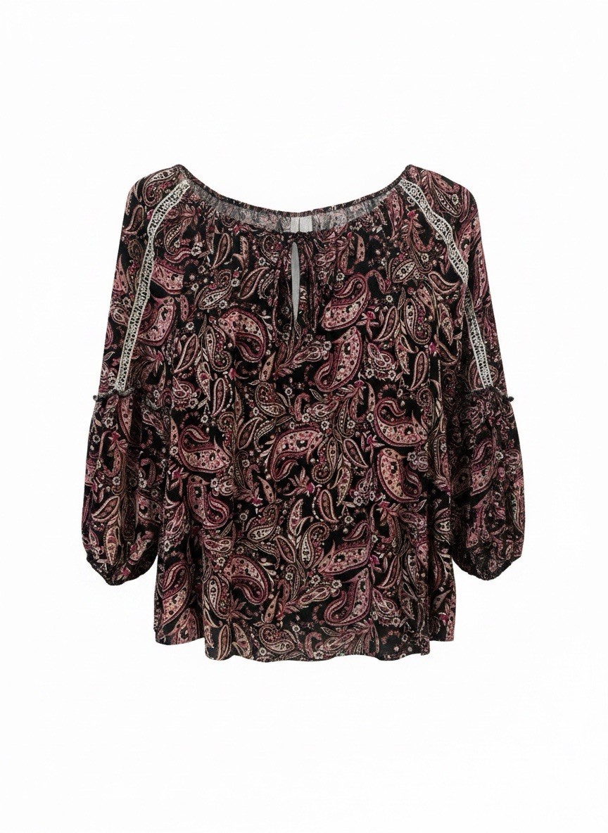 EST. 1946 Women’s 18/20 Bohemian Paisley Elastic Shoulders ECU