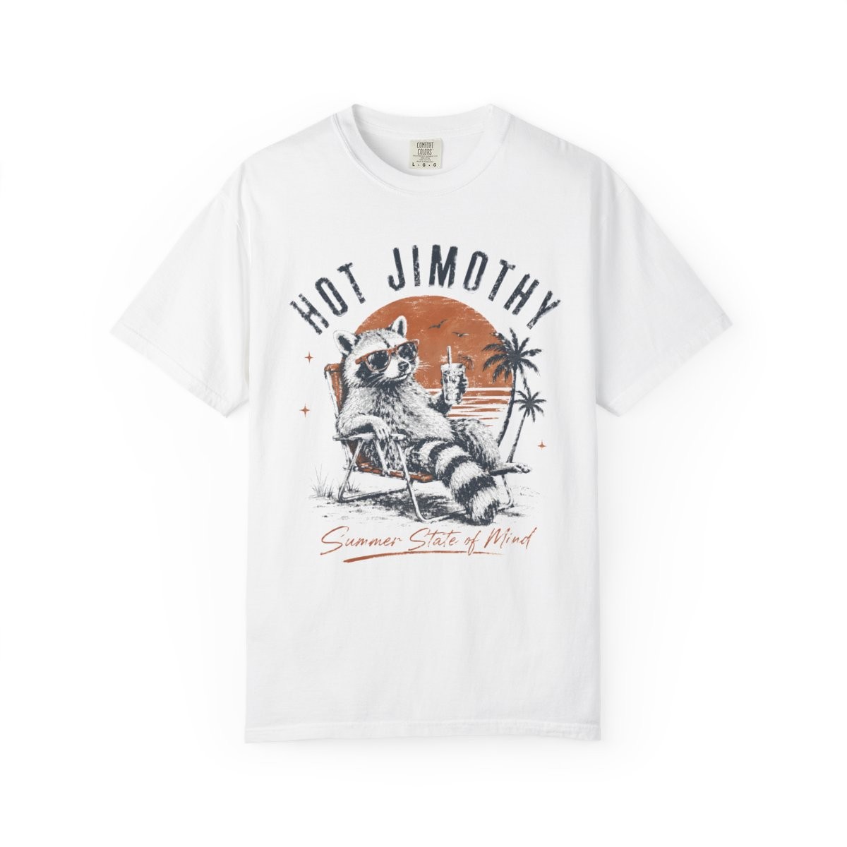 Hot Jimothy Retro Raccoon Graphic Premium T-Shirt TP-0166
