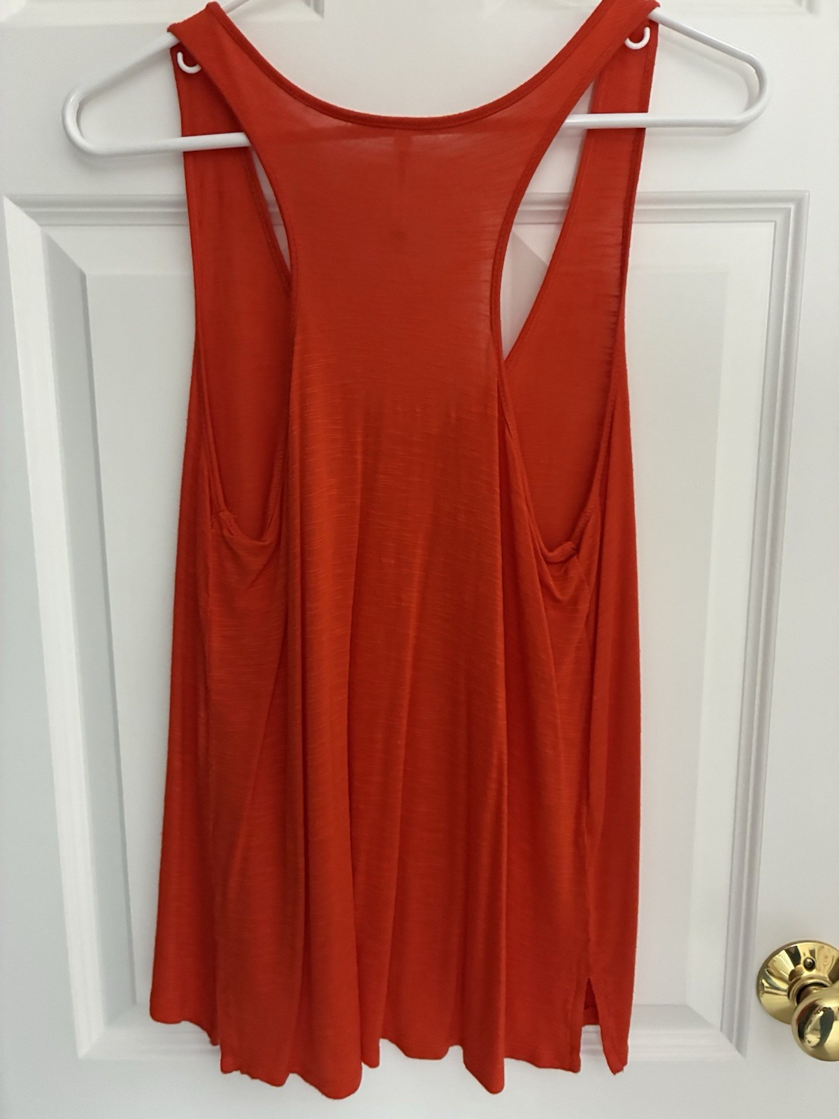 Tresics Basic Orange Flowy Tank Top Size Small