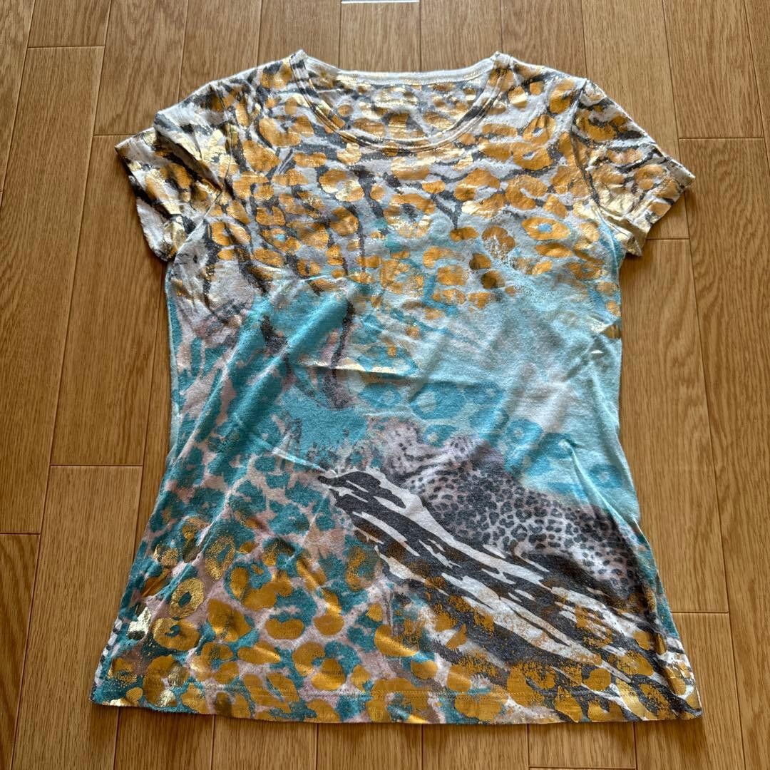 Blumarine Leopard T-Shirt Size S Bluebell Japan – Pre-Owned