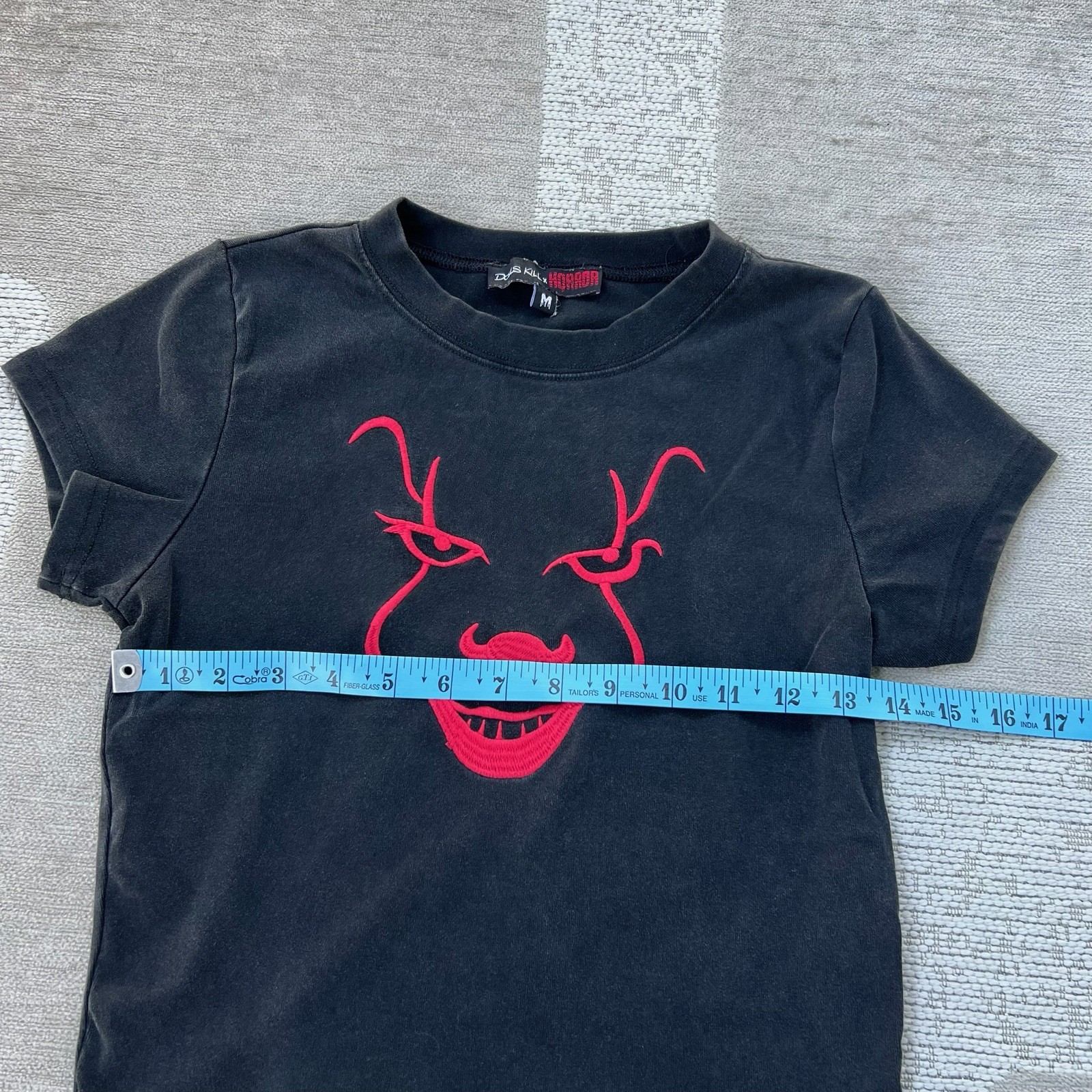 Dolls Kill x Horror Top Women’s M Pennywise Black Grunge Skater Surfer