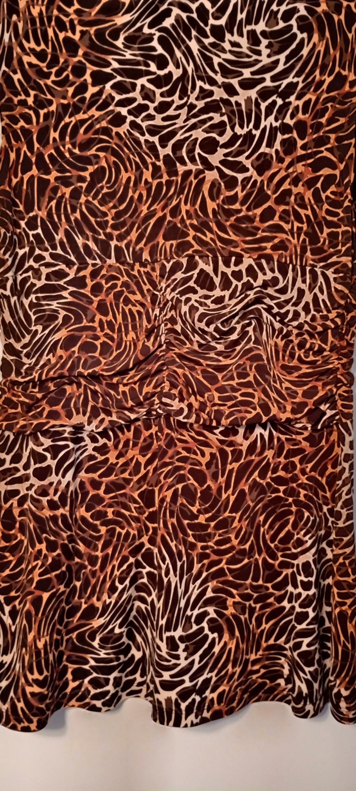 New Directions Sleeveless Animal Print V-Neck Tunic Blouse Junior’s Size XL