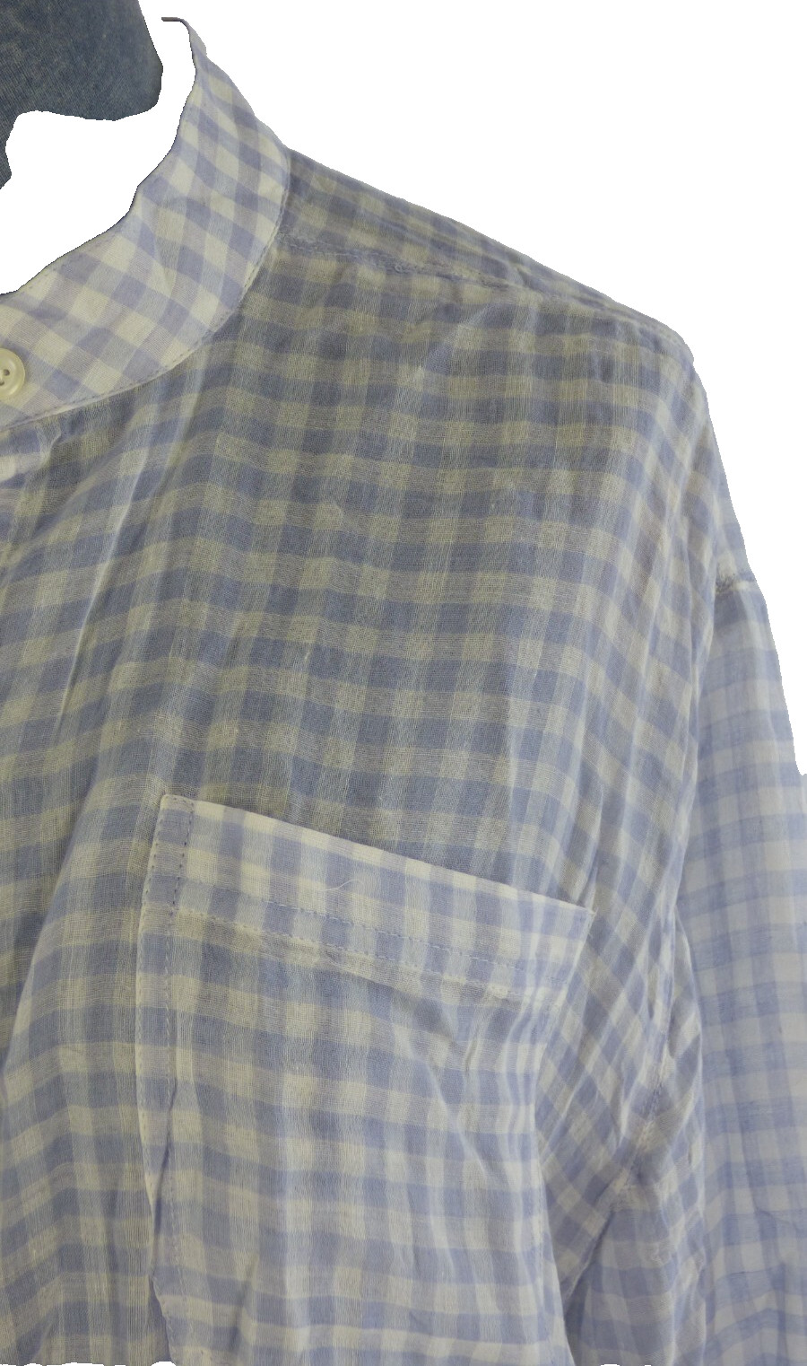 Twinset Simona Barbieri Gingham Cotton Shirt Feather Trim Longline Casual S