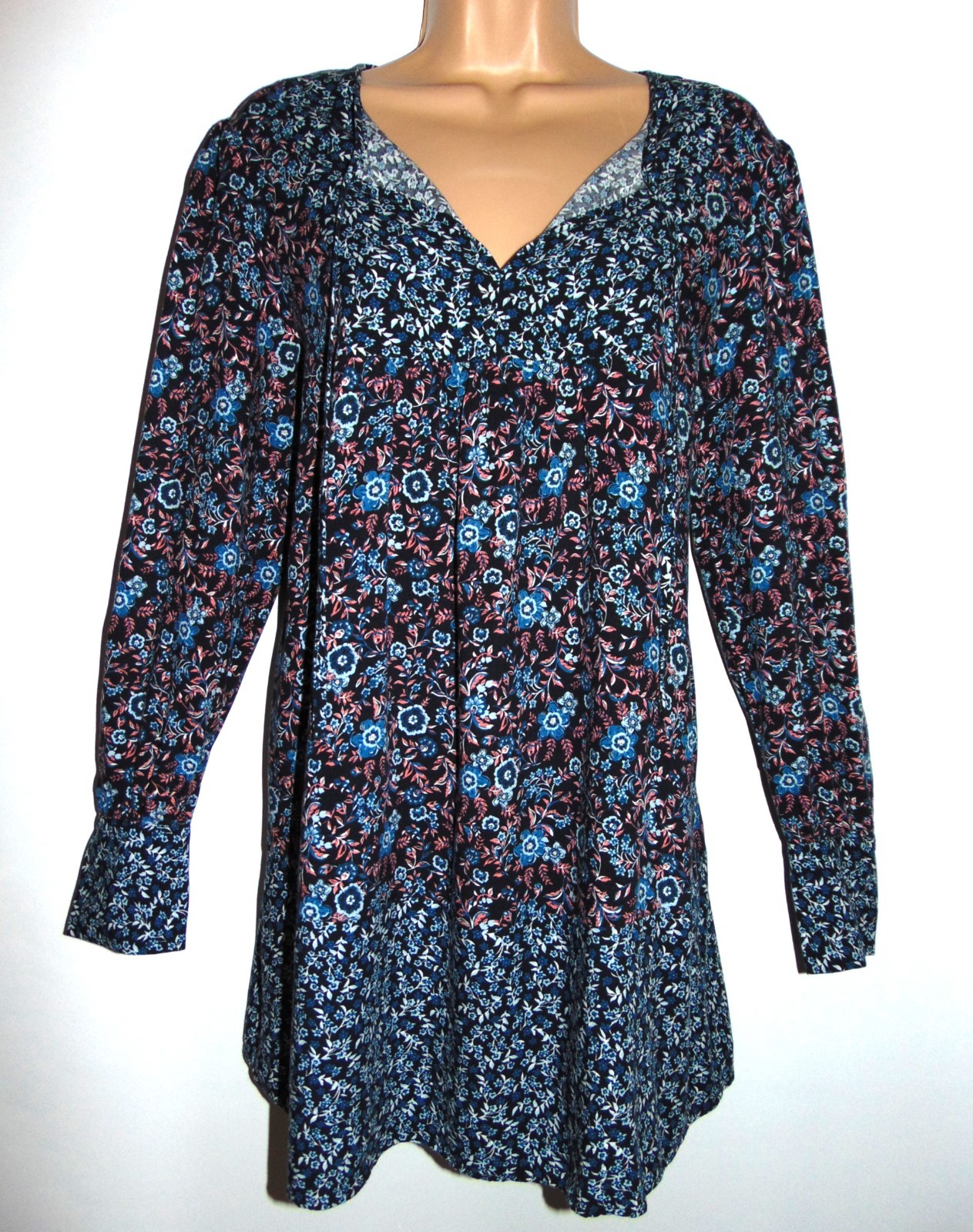 TU women long lenght Indie/ Boho 100% viscose tunic blouse, UK 10