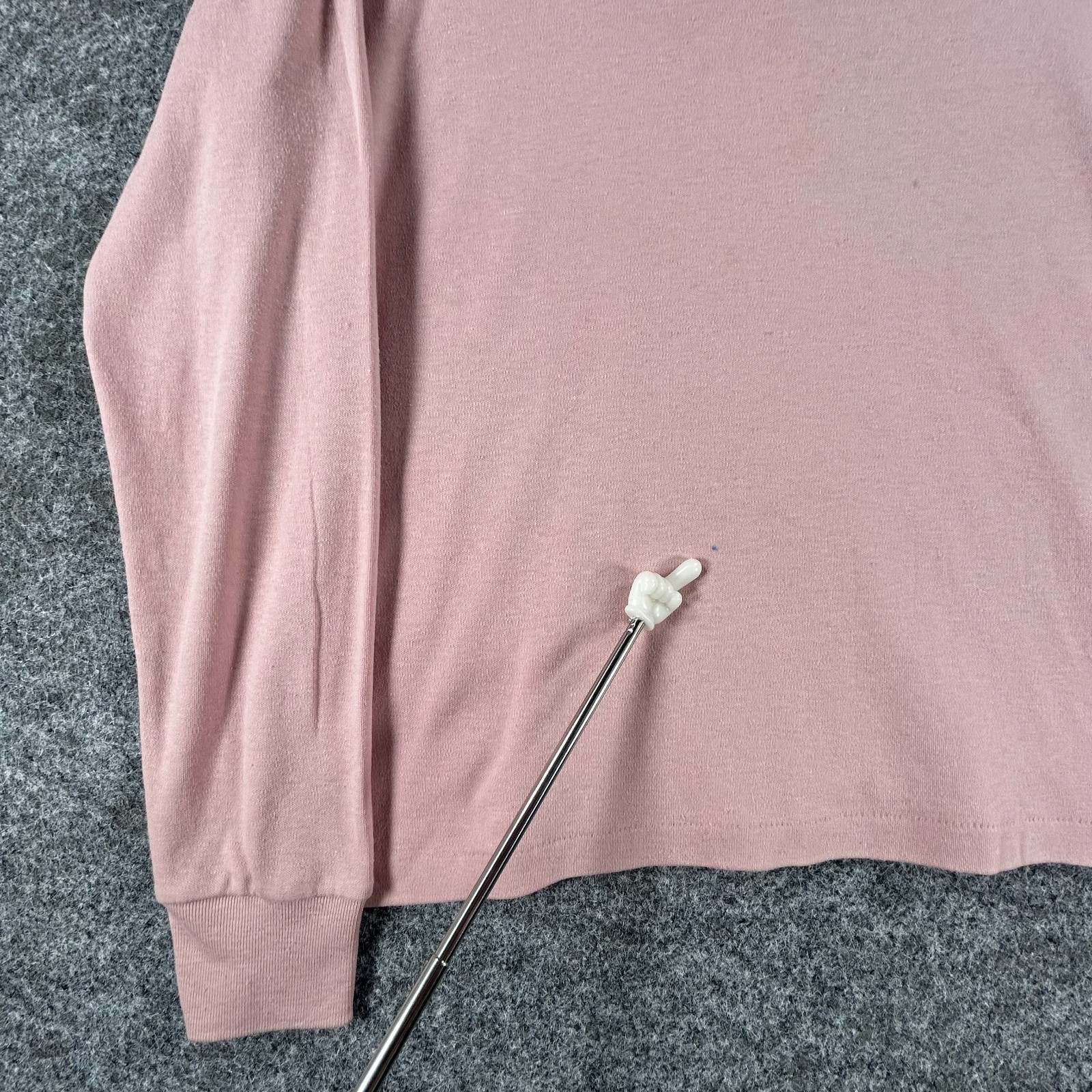 Thackery Turtleneck Pullover Top Womens L+ Rose Gold Comfort Stretch Long Sleeve