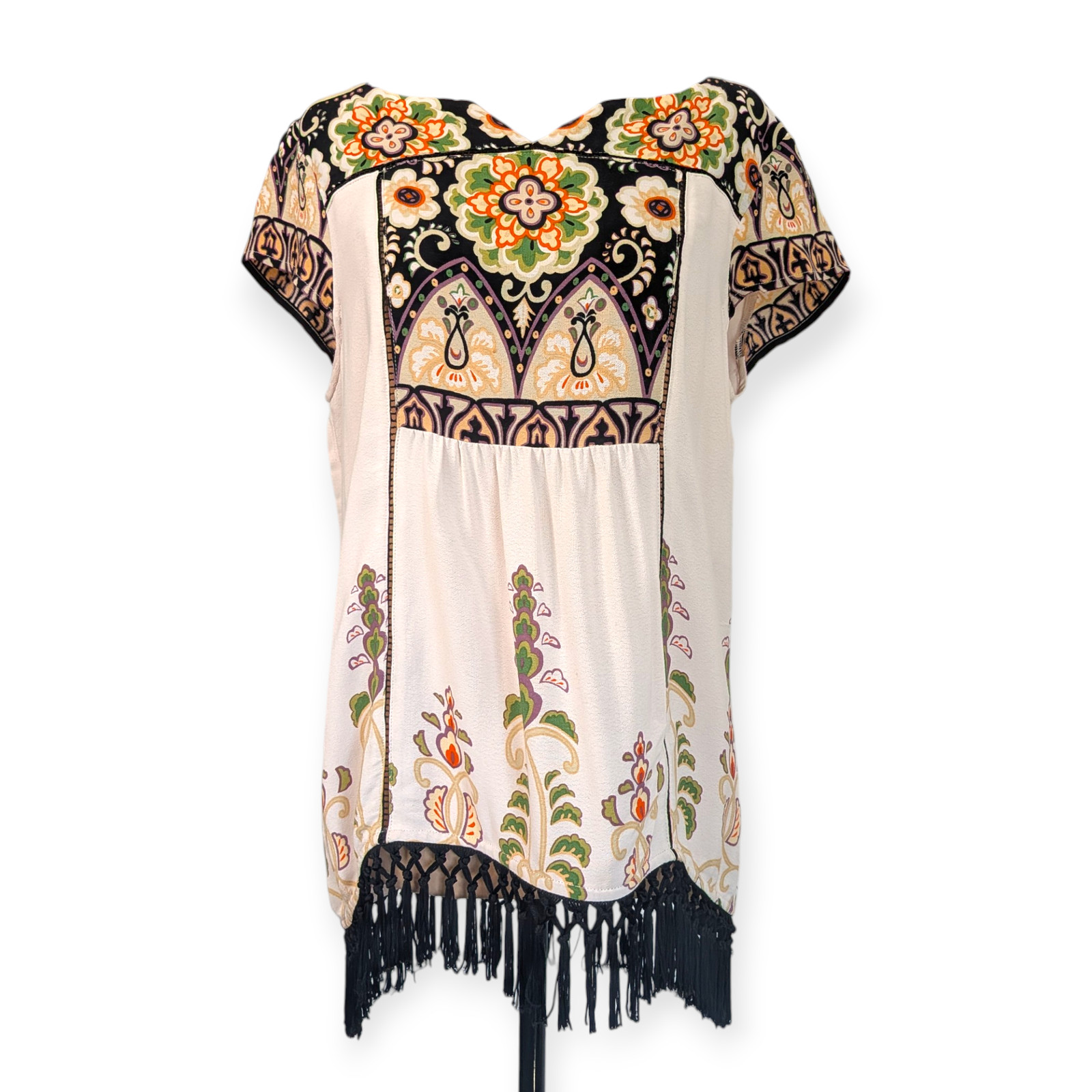 Vanessa Virginia Tasseled Peasant Blouse