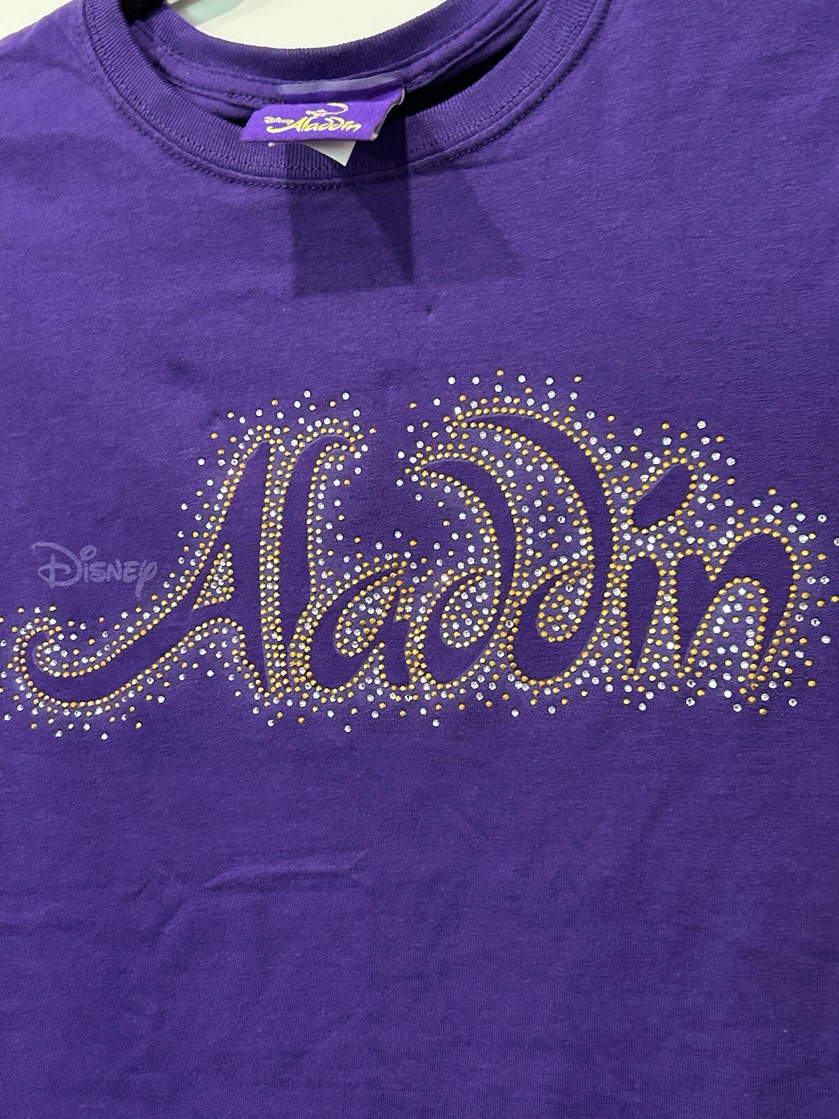 Disney Aladdin Tshirt Purple Sz Small (Juniors) NWT