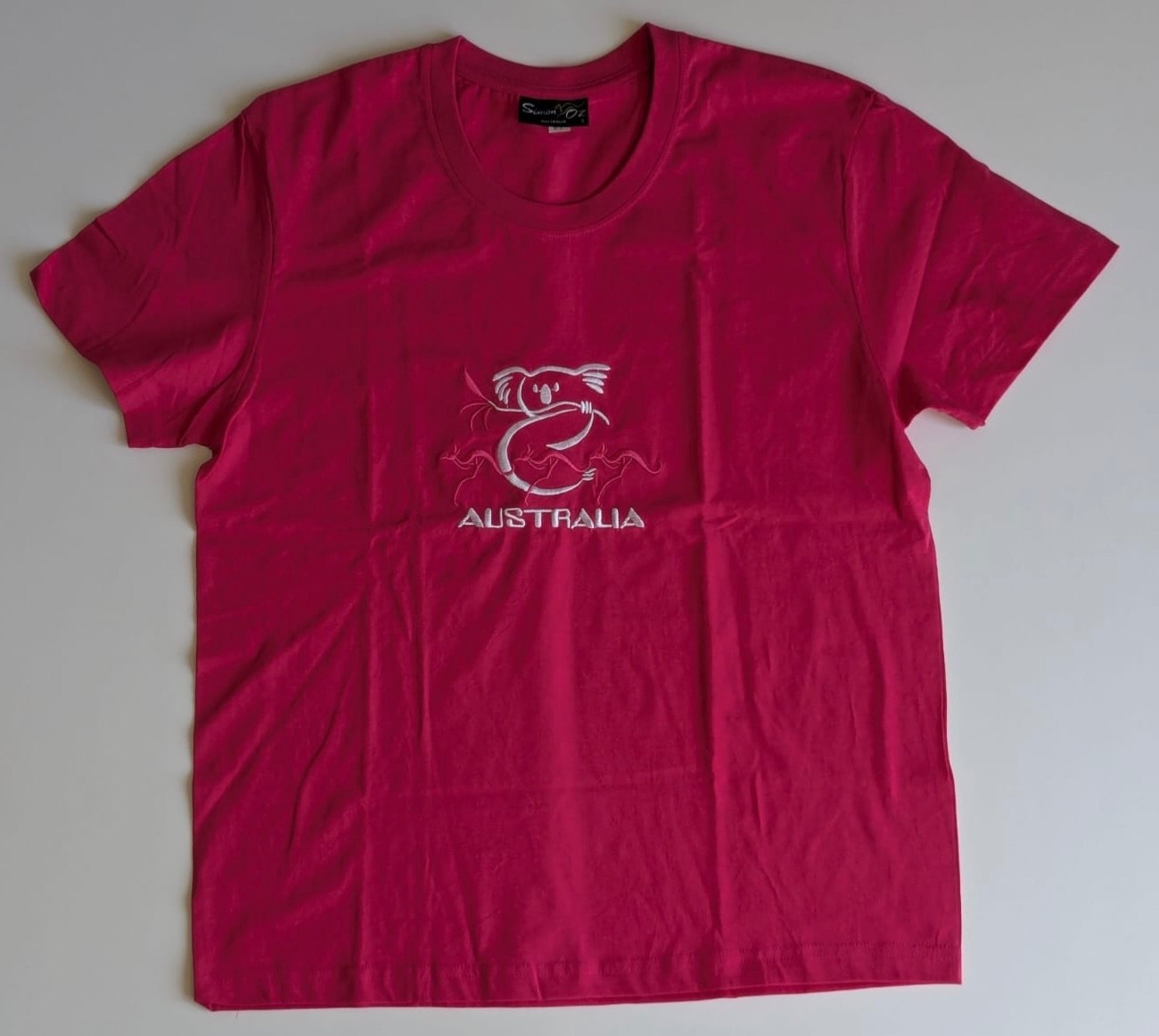 Simon Oz Australia Pink Koala T-Shirt Womens Size S Cotton Graphic Tee