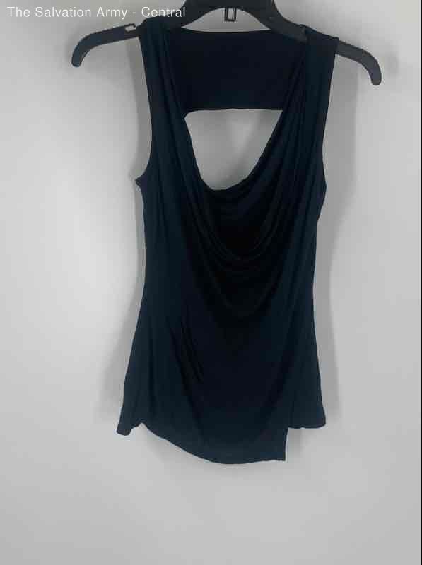 BCBG Max Azria Women’s Black Jaylin Cowl Neck Open Back Modal Top Sz XS NWT