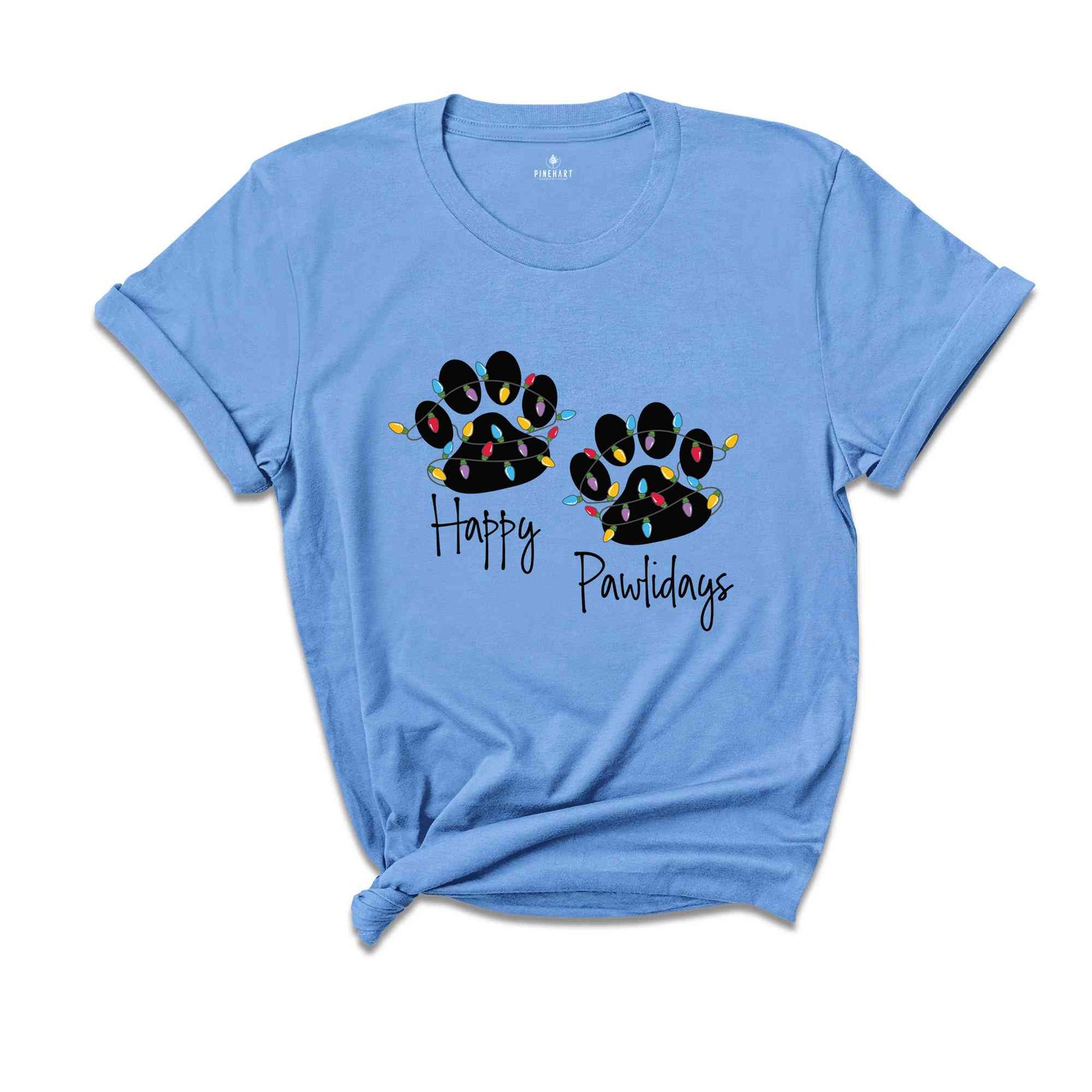 Happy Pawlidays Shirt, Dog Lovers Christmas, Xmas Paw T-Shirt, Cute Christmas Sh