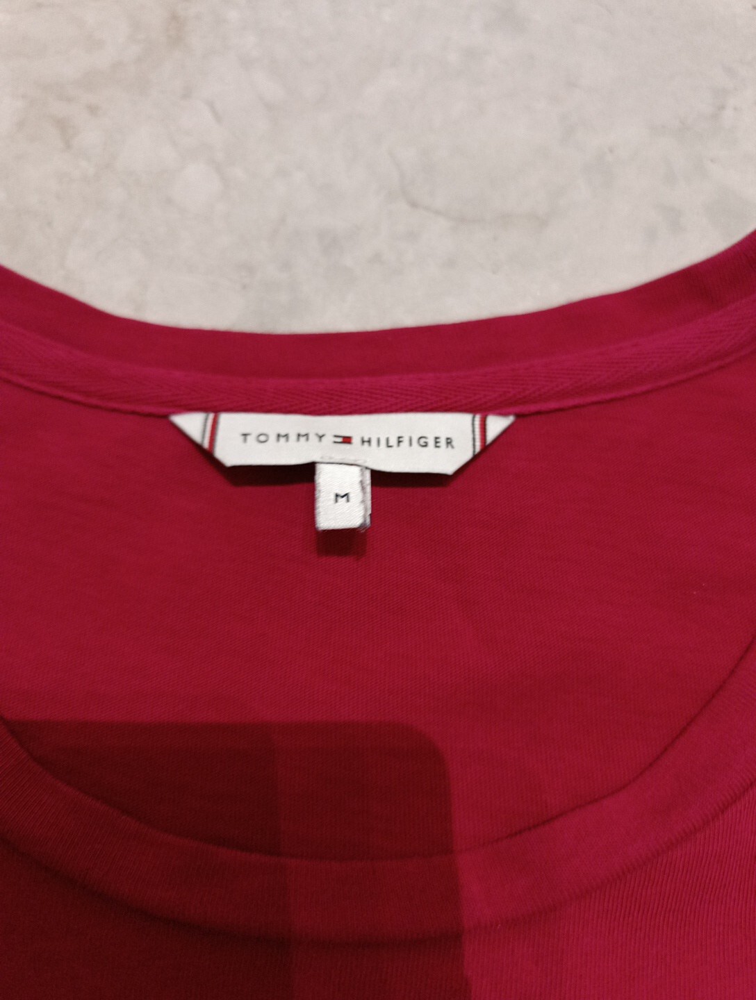 TOMMY HILFIGER Womens T-Shirt Ladies Round Neck Polo Size Medium