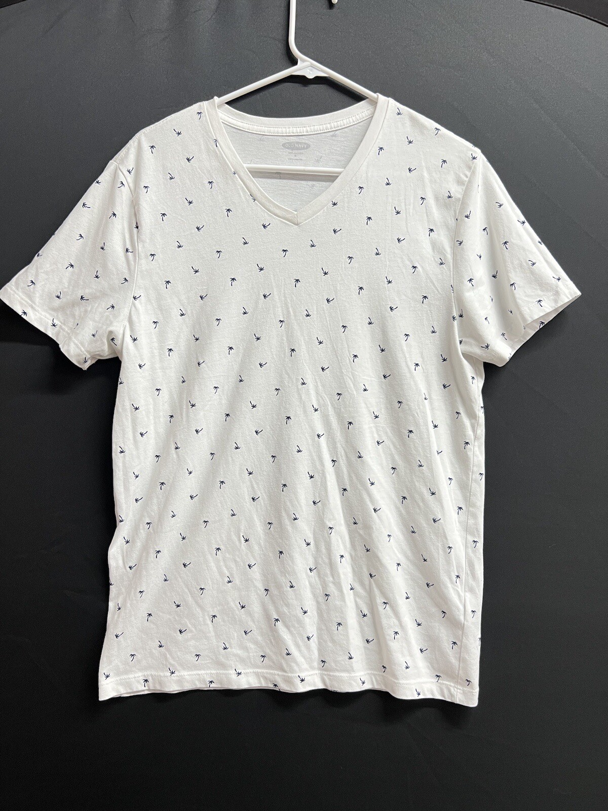 Old Navy Womens Sz M Tall Short Sleeves Pullover Printed stretch NWOT