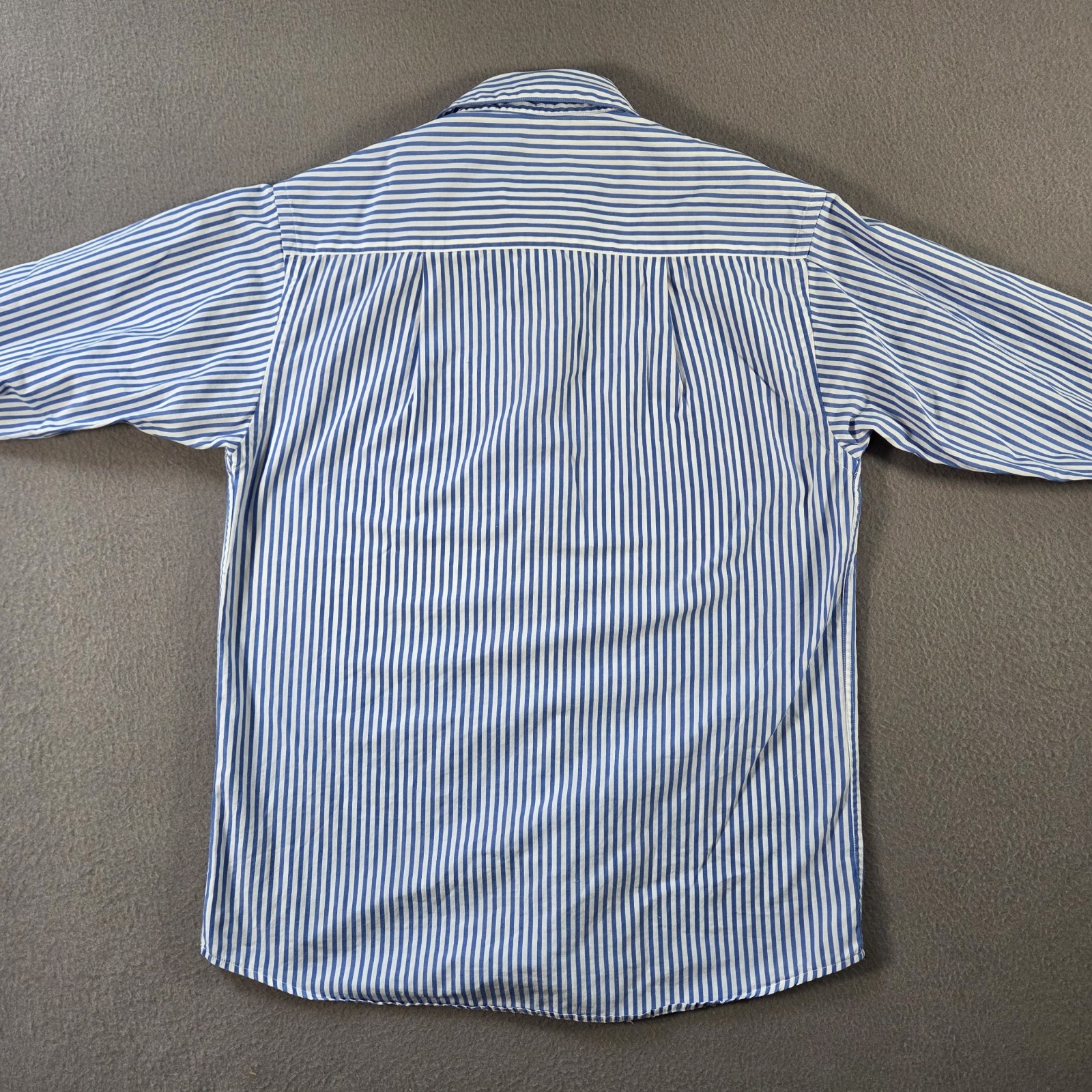 Vintage Brooks Brothers Shirt Womens XS Blue Striped Oxford Button Long Sleeve