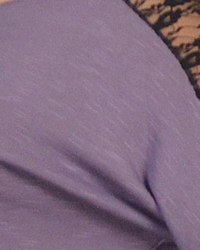 Womens XL/1XL,2XL,3XL Lilac Floral Lace 3/4 Sleeve Dolman Round NeckTop!