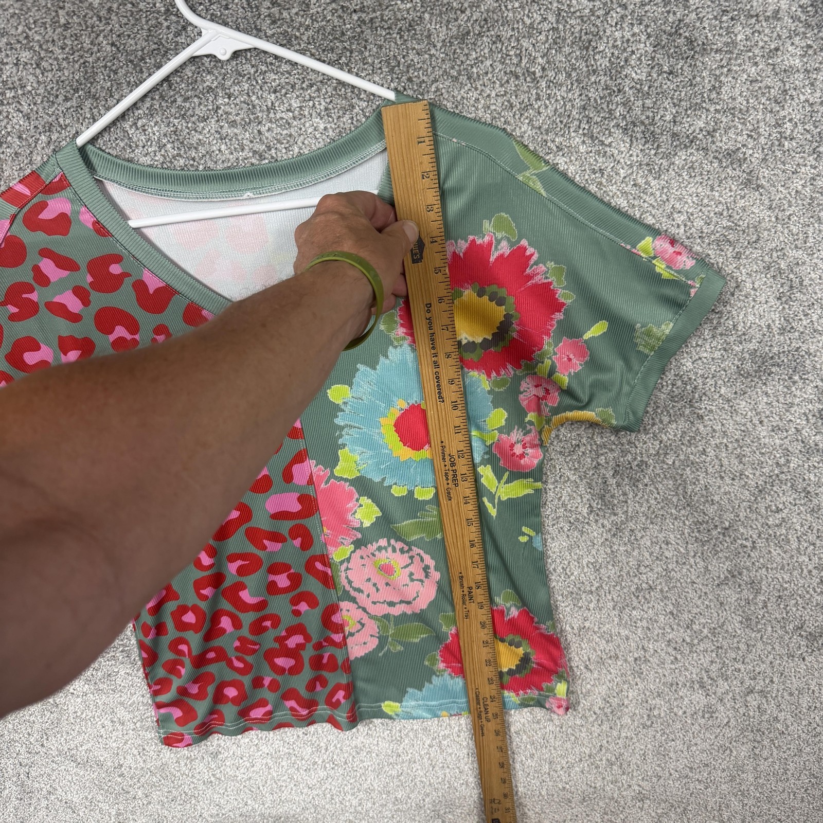 Floral Leopard Top S Eclectic Maximalist Dopamine Dressing Cottagecore Whimsical