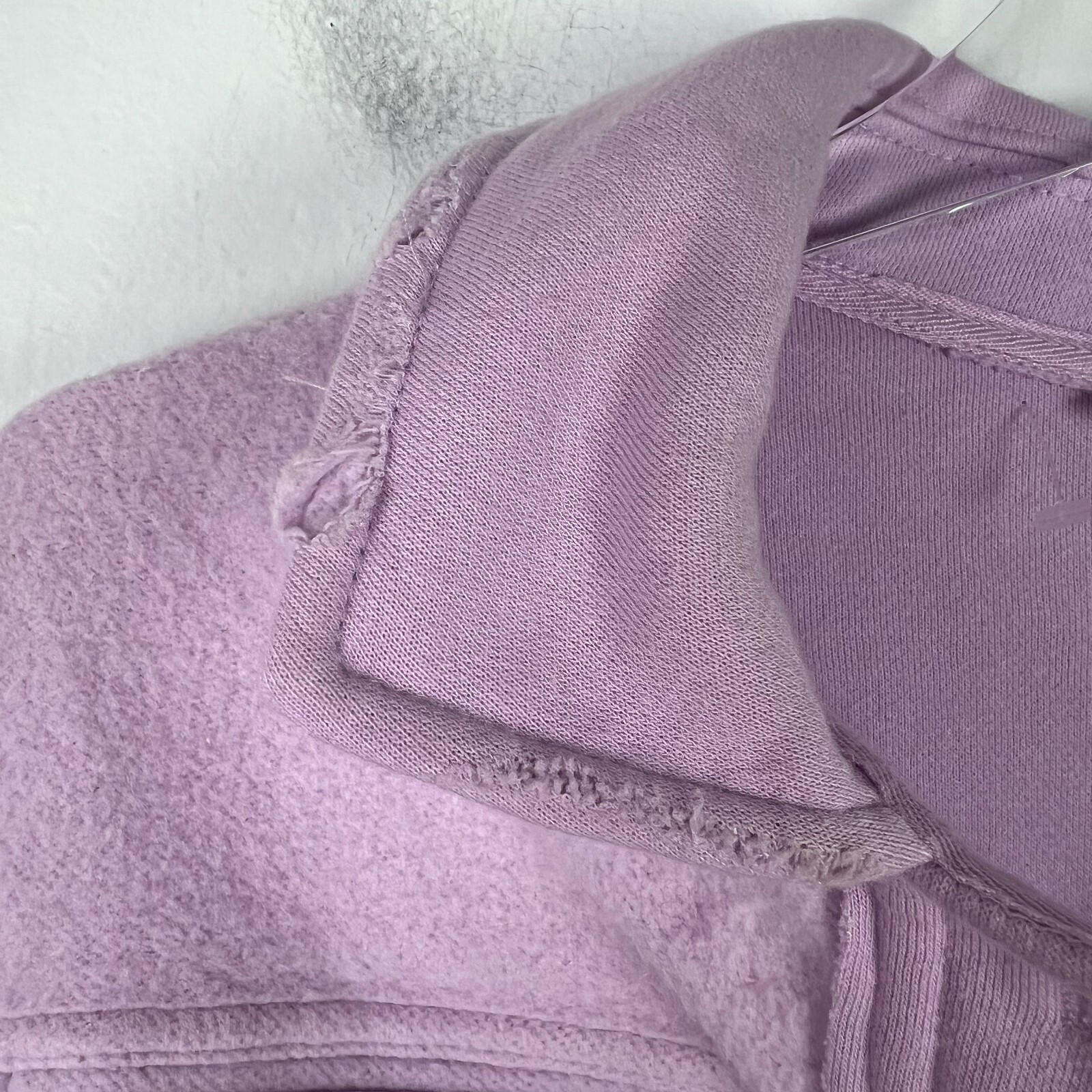 NWT Black Tape Elbow Patch Fleece Shacket Jacket Soft Lilac Size Petite XS PXS