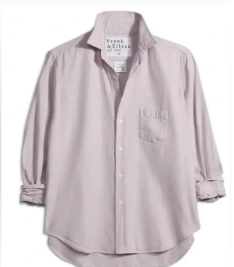 Frank & Eileen EILEEN Melange Pink and Gray, Polar Flannel -Size XS