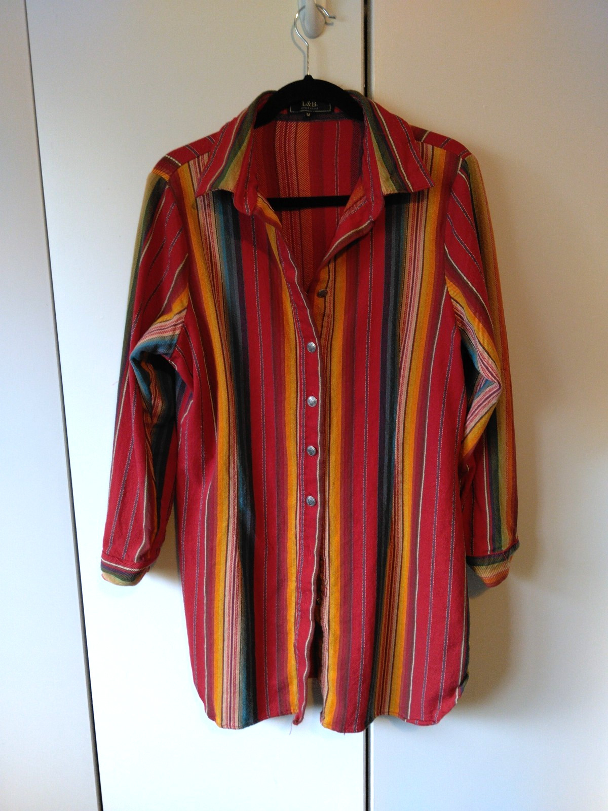 Womens Vibrant Western Tunic Top Size M Southwestern Serape Statement