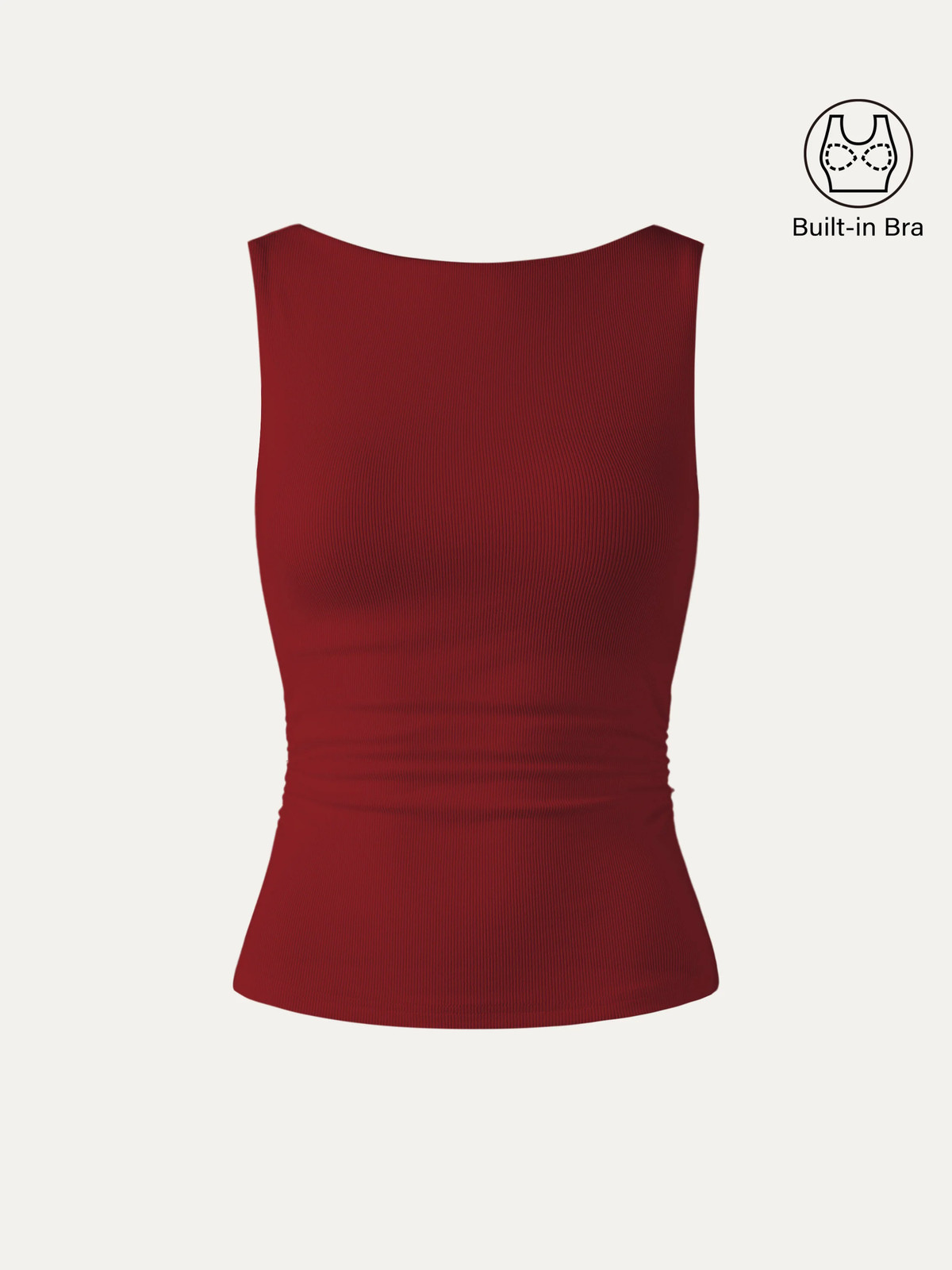 Elastic Open Back Bra Tank