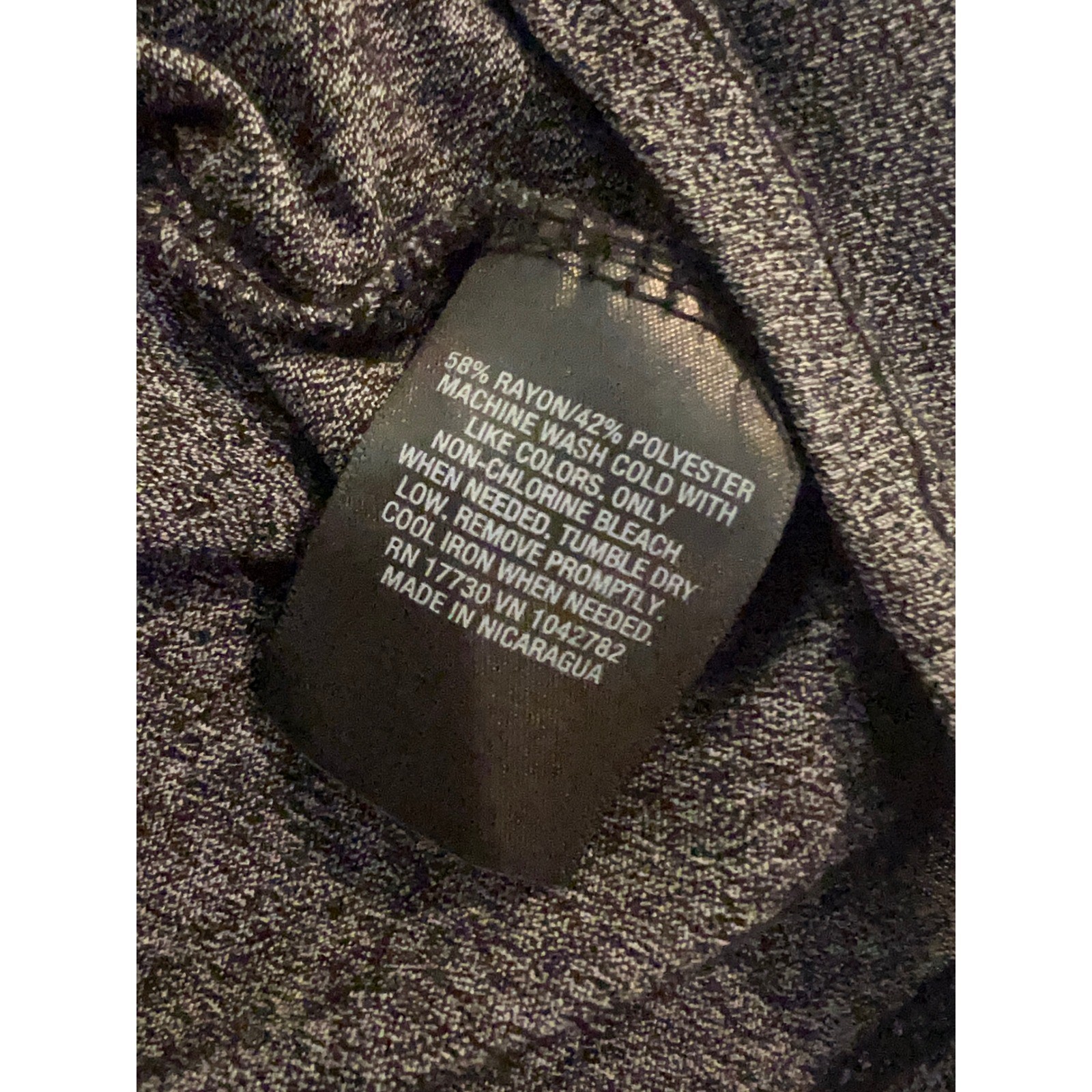 Mossimo Womens Short Sleeve Crew Neck T-Shirt Charcoal Gray Heather Size M