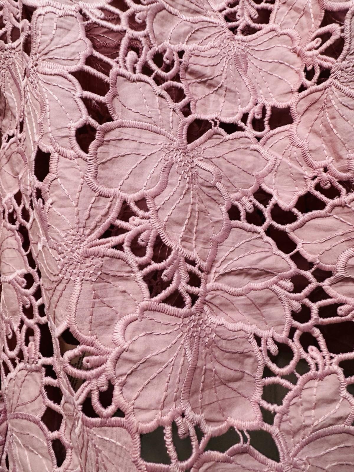 L’AGENCE Shirt Seychelles Lace Button Front $425 Size L