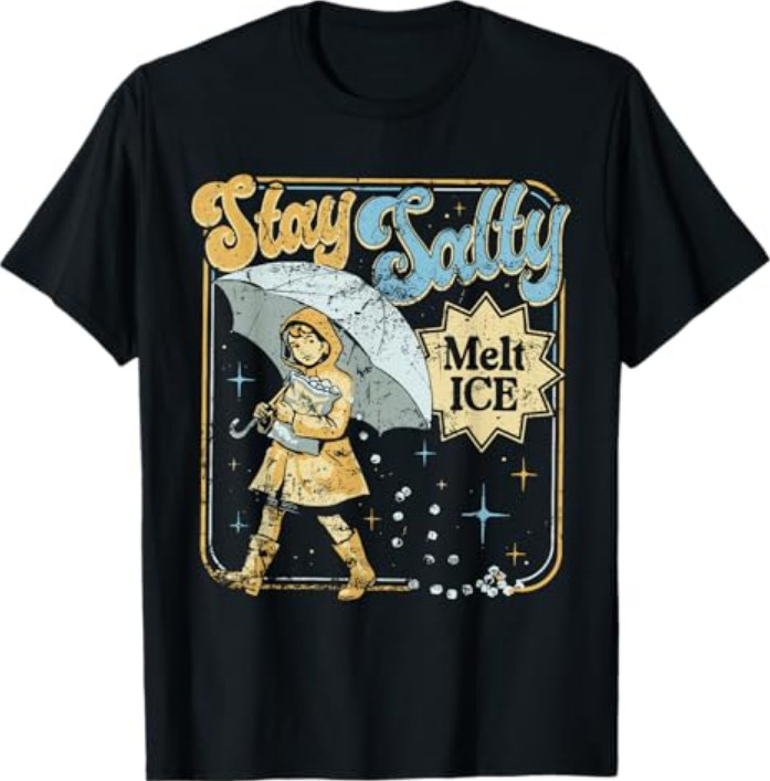Stay Melt ICE Salty Political Retro T-Shirt