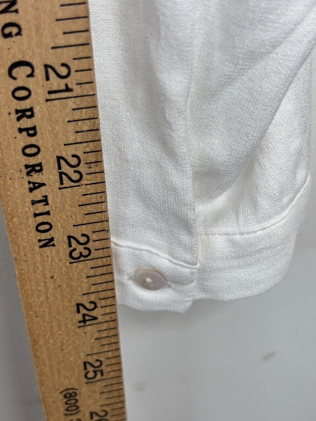 FRNCH Paris White Oversized Tunic L Button Down Long Sleeve High Low Minimalist