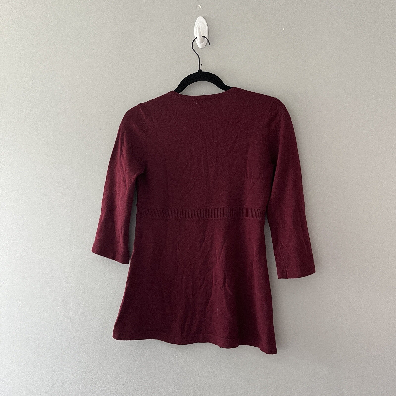 Semantiks Maroon Wool Knit Blouse