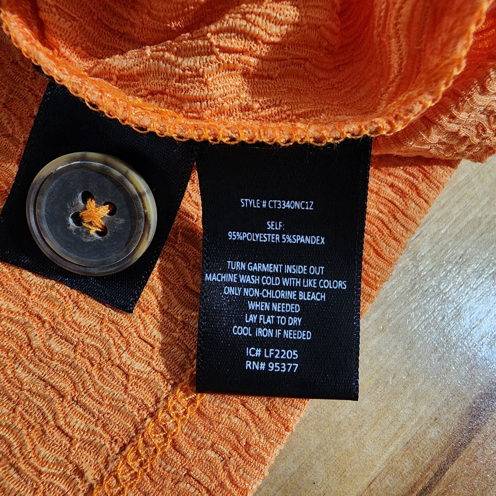 Sanctuary Tank Top Size 3X Orange Textured Button Up Tie Front Lightweight