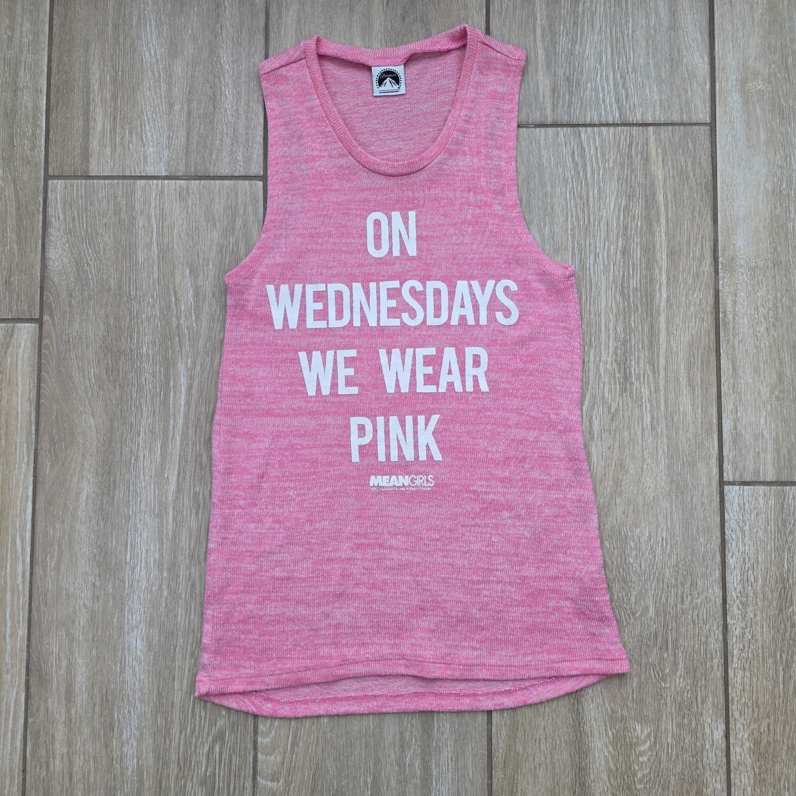 Mean Girls On Wednesdays We Wear Pink Tank Top Womens S Graphic Tee
