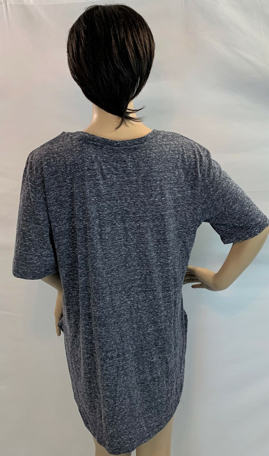 ROYCE BRAND Short sleeve Navy CAROLINA front graph Long T-shirt,size XL