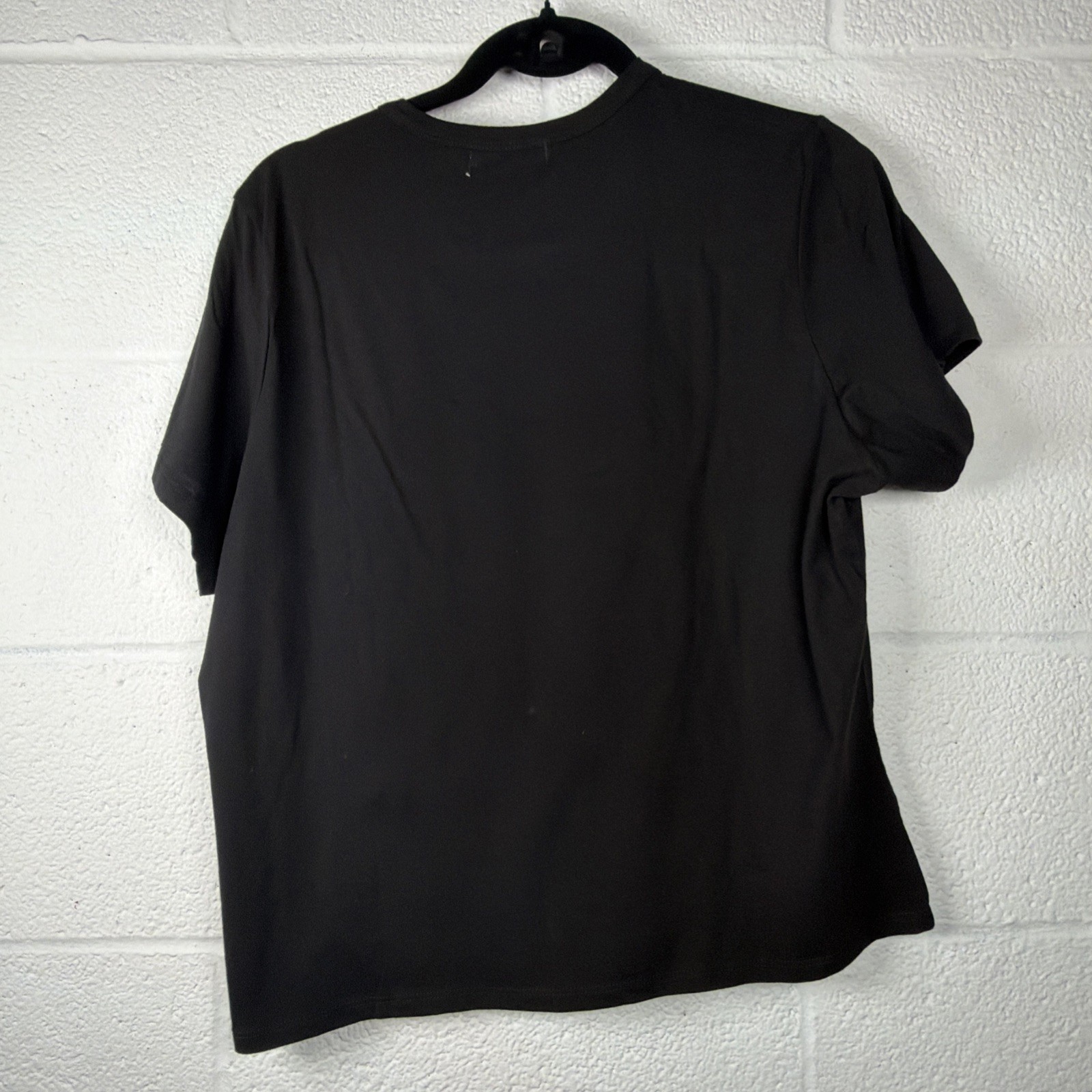 State of Mine Martini Olive Baby Tee Black Embroidered Cocktail Shirt NWOT L