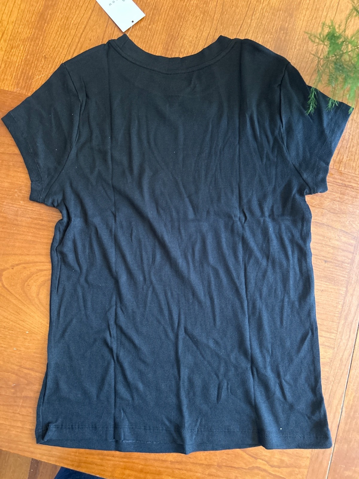 A New Day Women’s Ribbed Crewneck Short Sleeve T-shirt, Multiple Sizes In Black