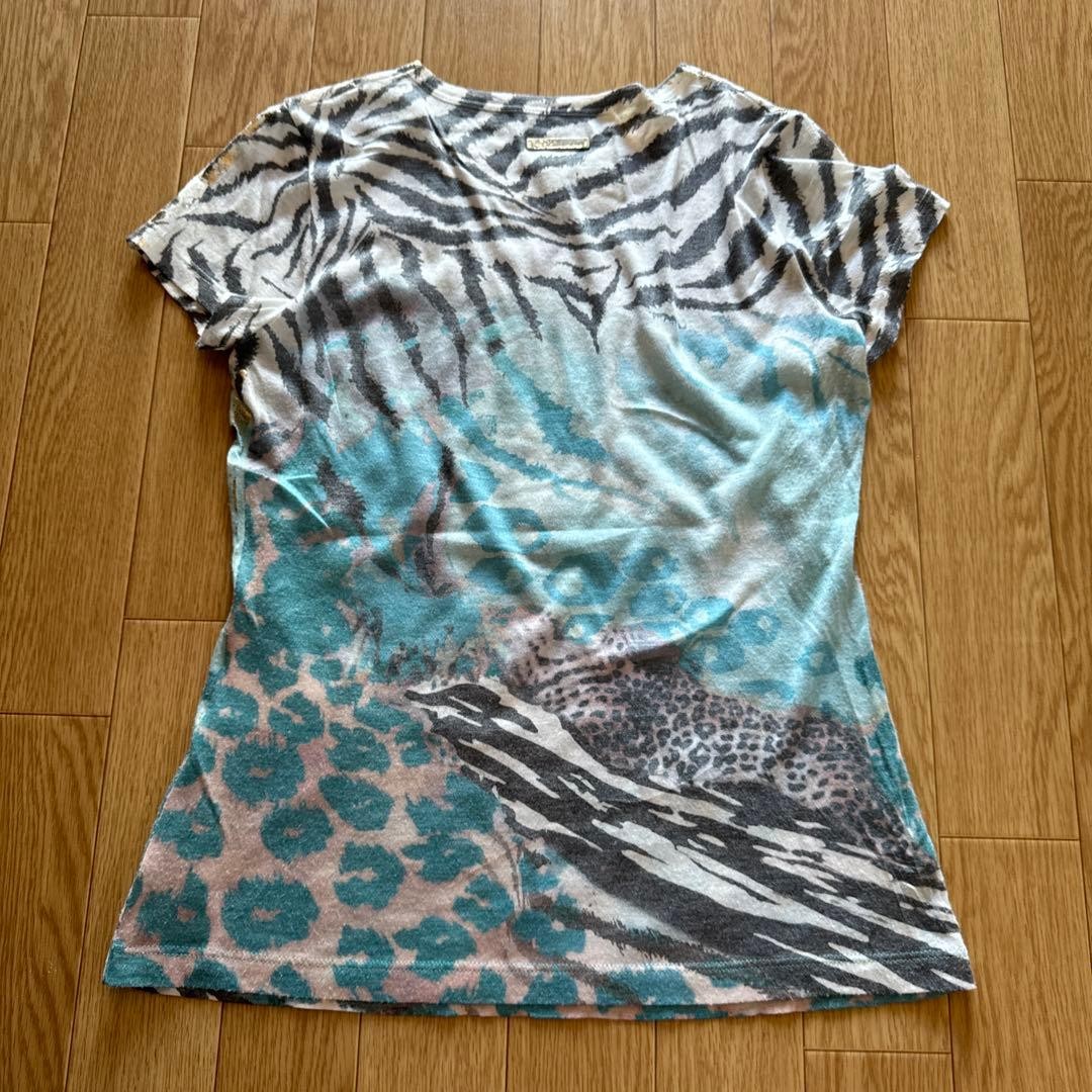 Blumarine Leopard T-Shirt Size S Bluebell Japan – Pre-Owned
