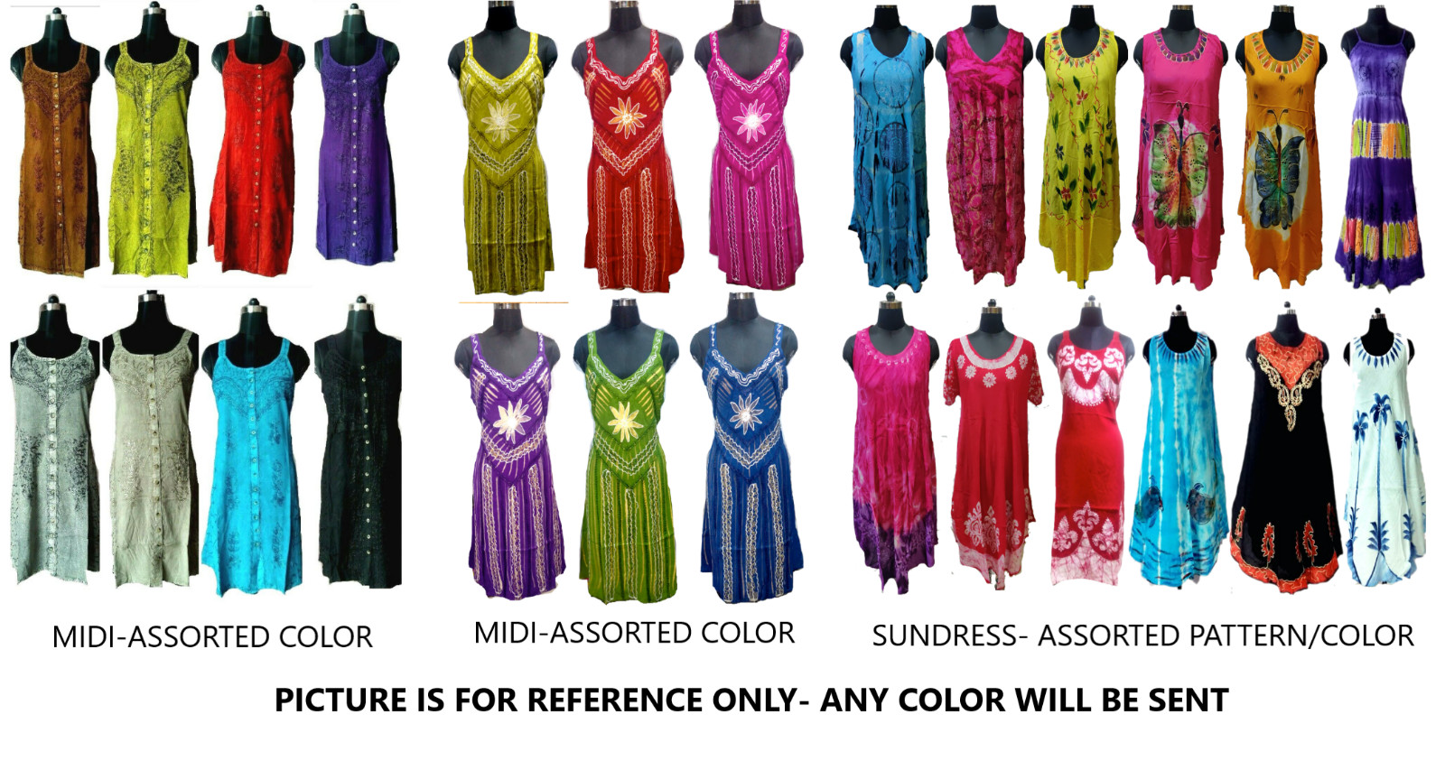 80pc Indian boho Hippie Sundress Gypsy Midi Maxi mix Beach Dress Summer Dress
