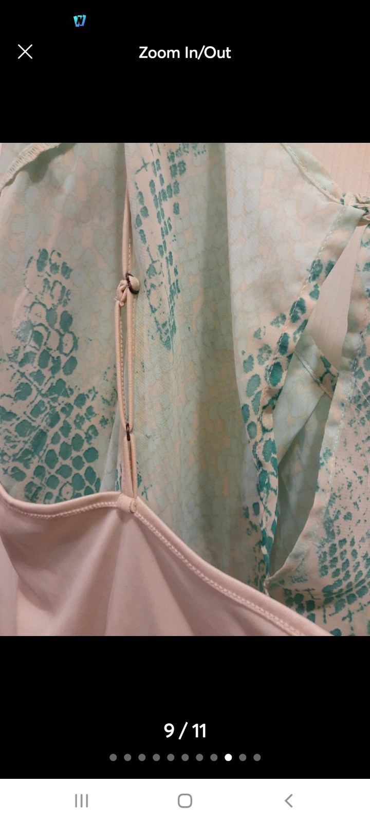 Green Snake Skin Print Blouse