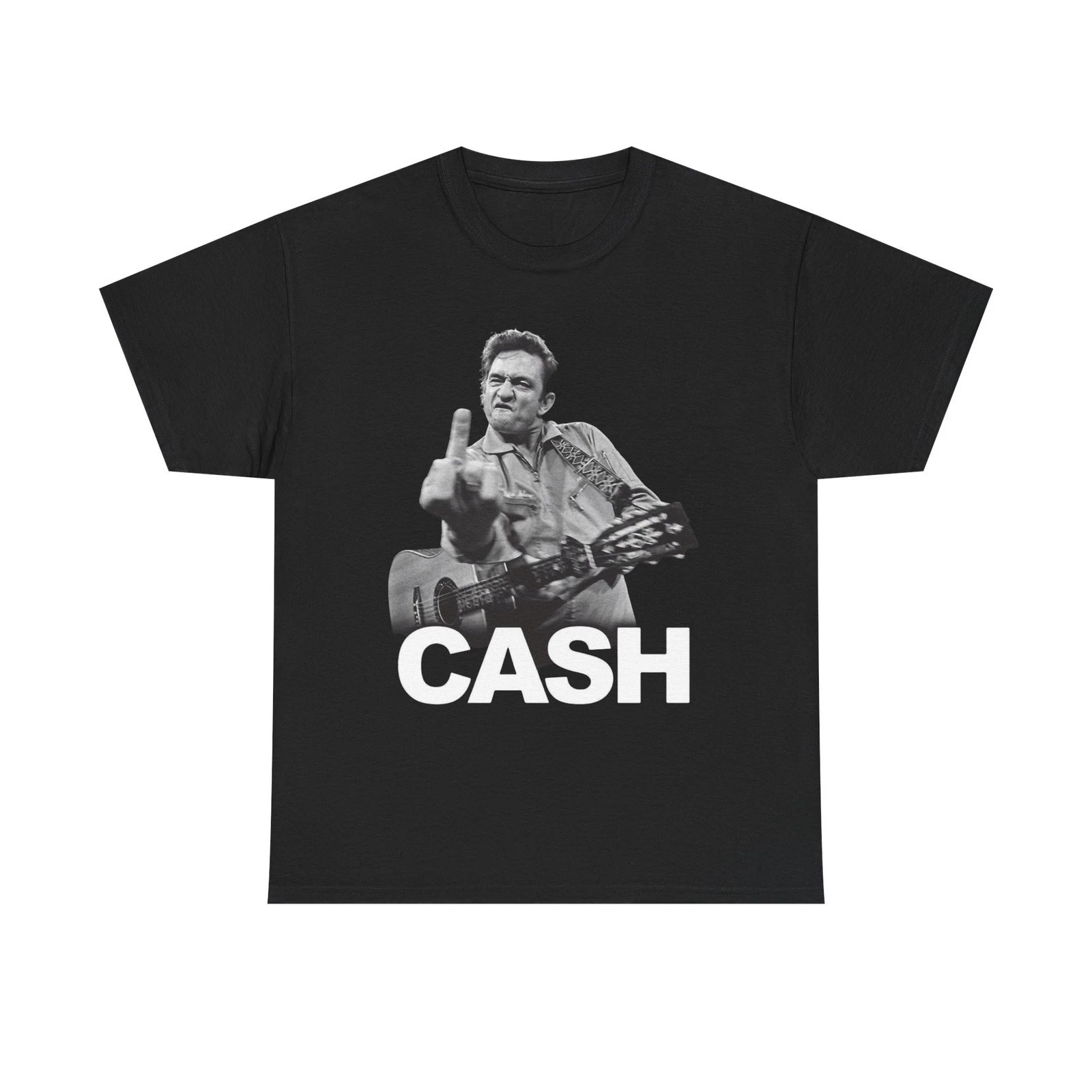 Johnny Cash Graphic T Shirt Vintage Country Poster Unisex Heavy Cotton Tee