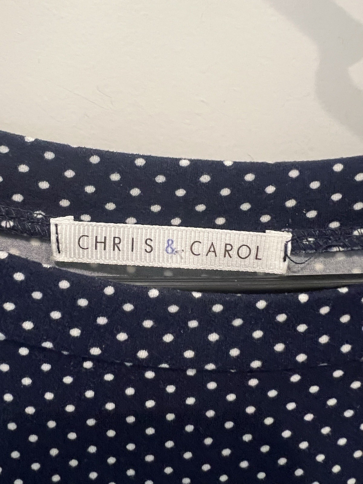 Chris & Carol Polka Dot Top Size Large