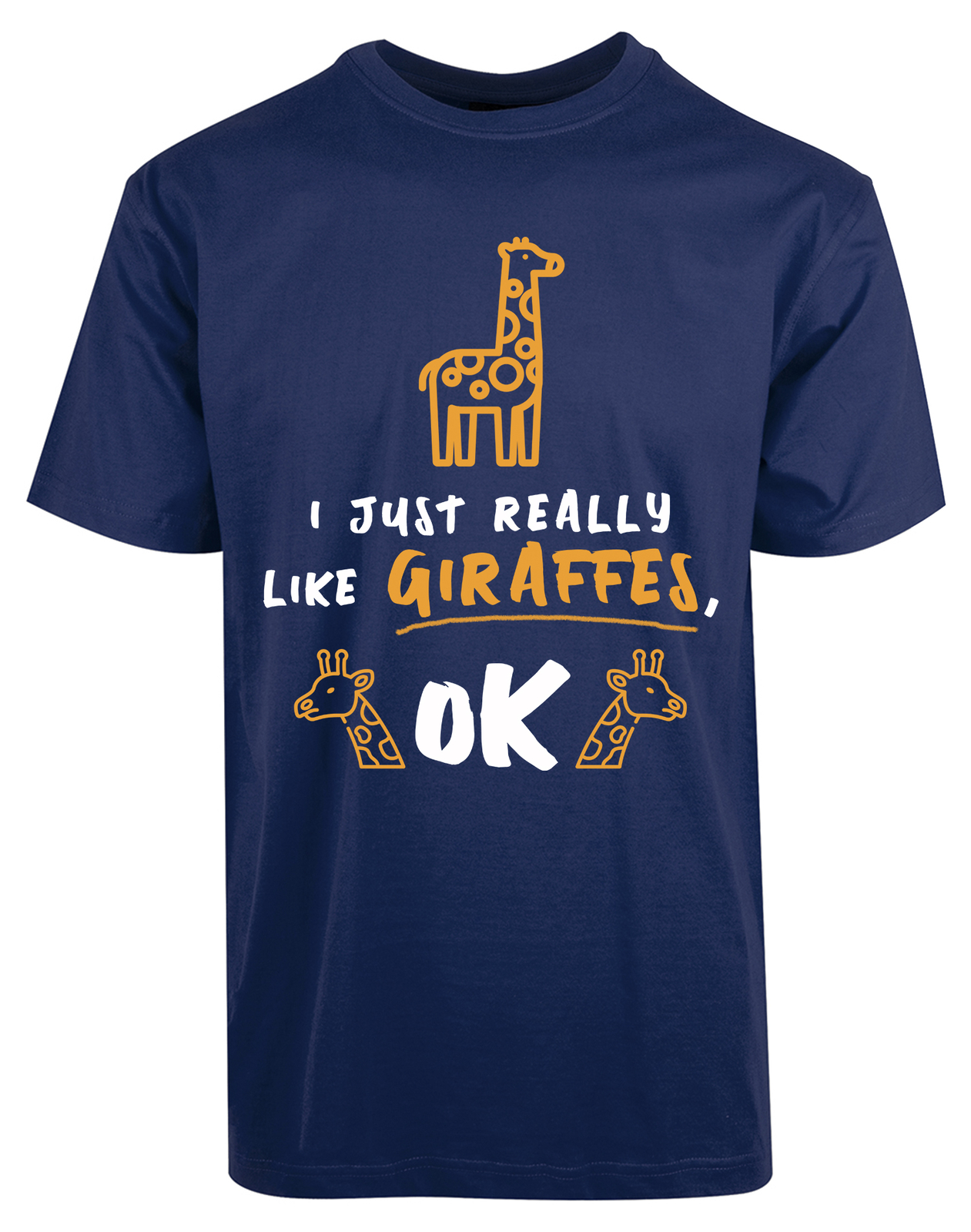 I Just Really Like Giraffes Ok New Women’s Shirt Animal Love Cute Printed Casual