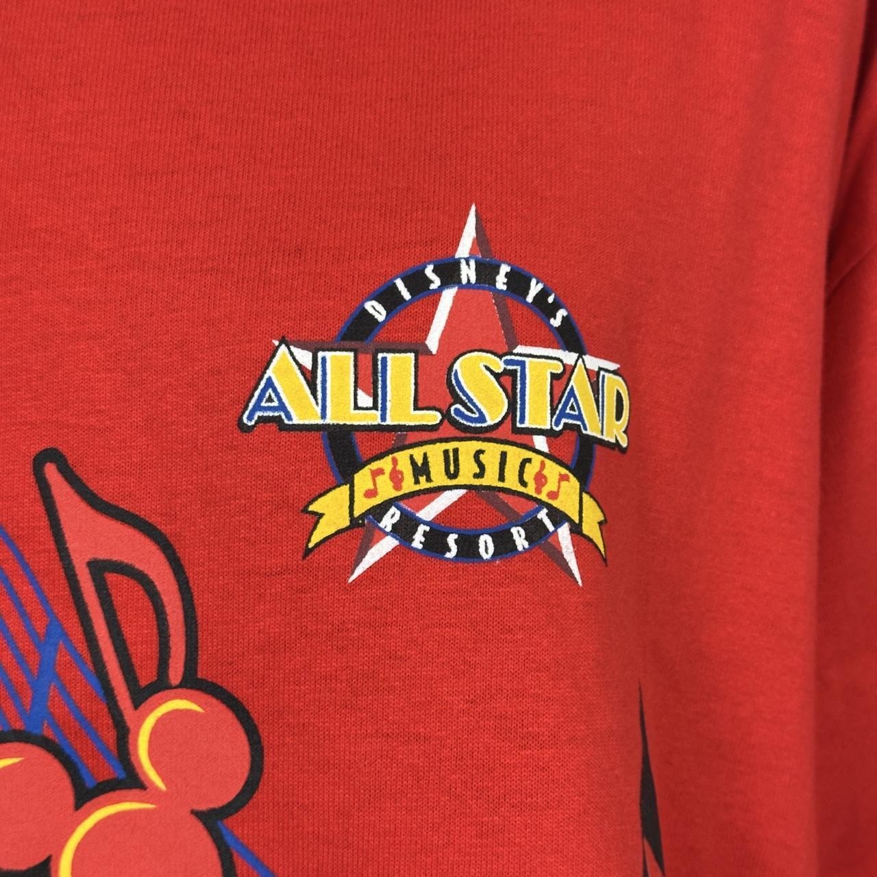 Vintage Red Disney’s Resort All Star Music Mickey Mouse Shirt Size XL