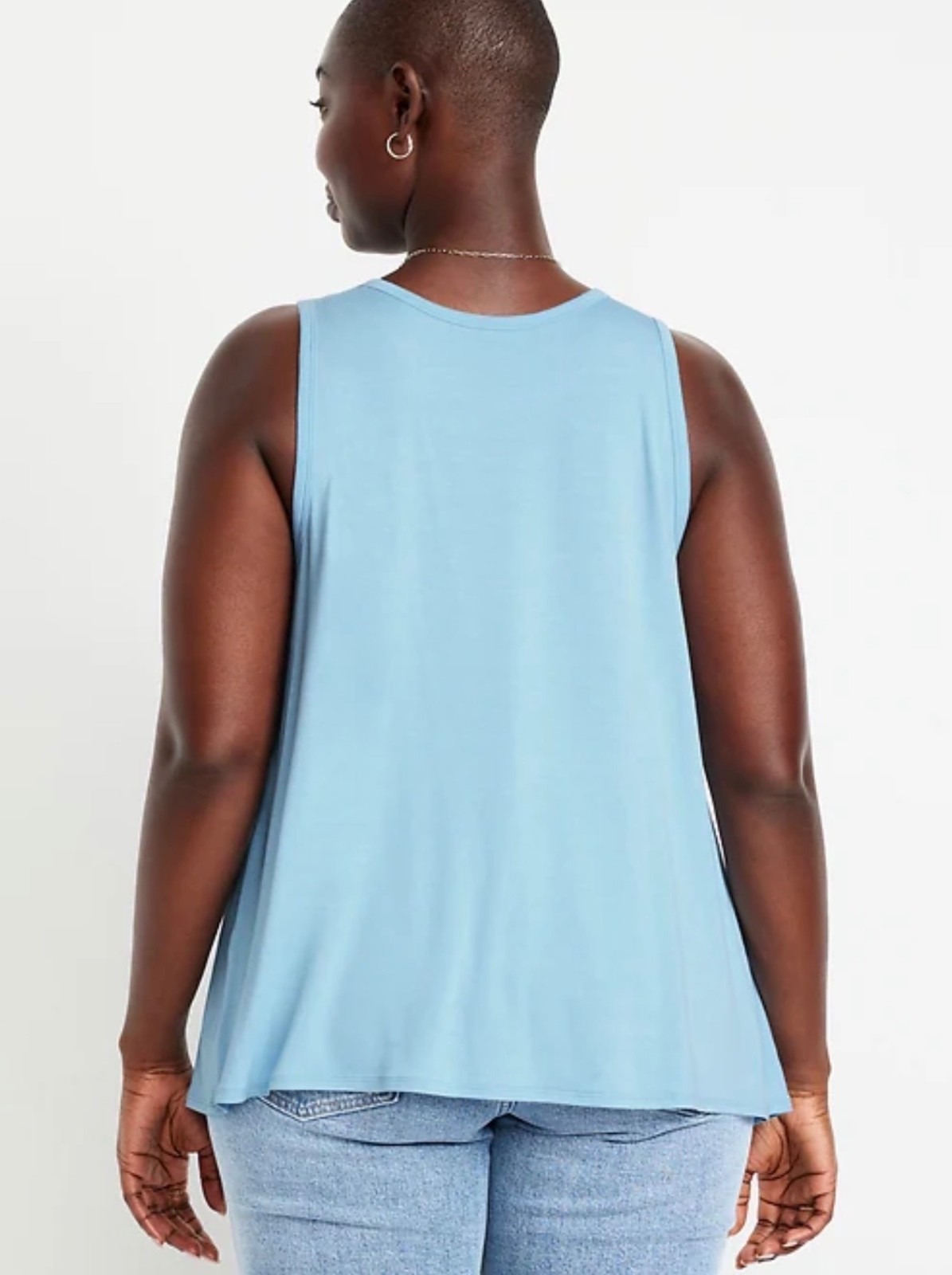 Old Navy Women’s Luxe Sleeveless T-Shirt Tank Top Cool Rain Size XS S M L XL XXL