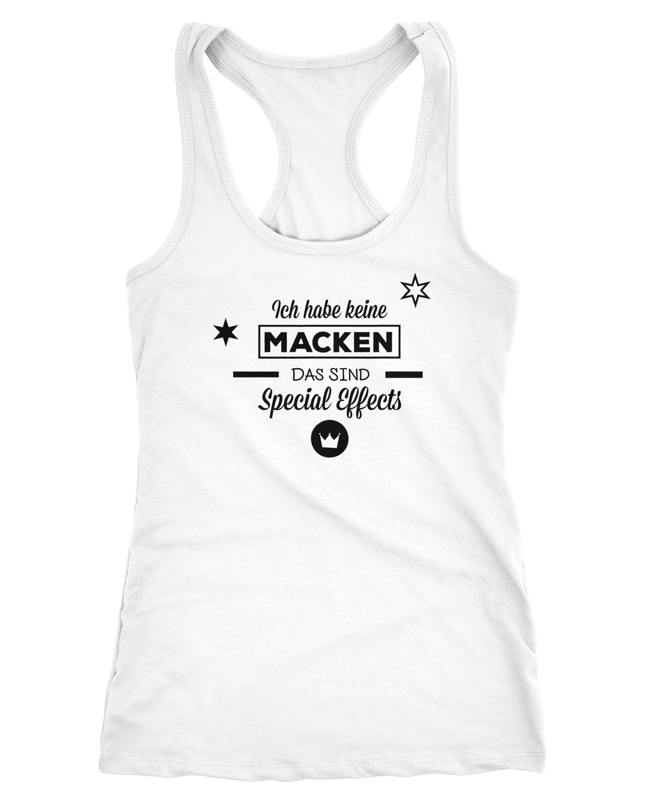 Ladies tank top tank top I have no quirks, these are special effects