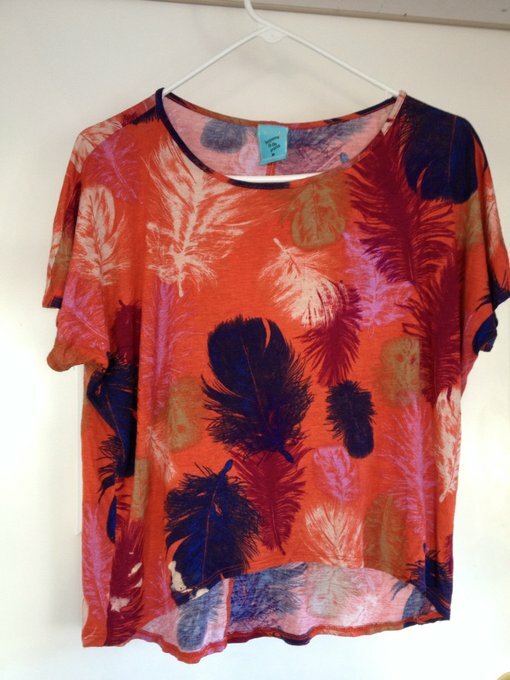 H.I.P. Happening in the Present Women’s Orange Black Tank Top Medium Sz M