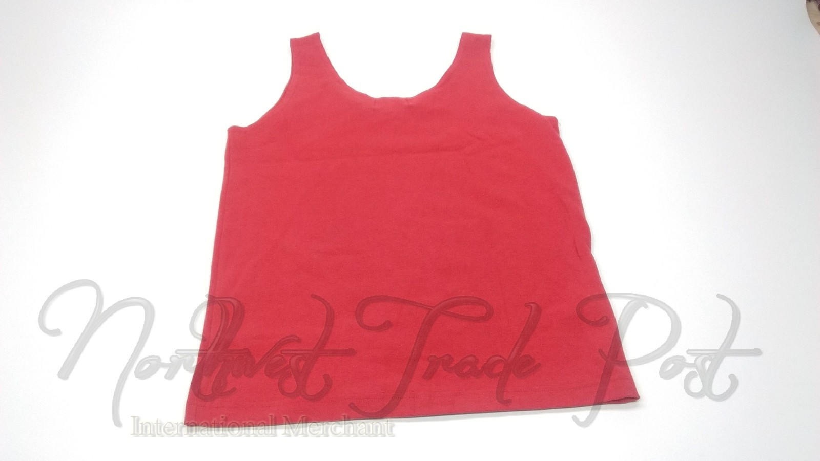 Lauren Alexandra Sport sz S Red Tank Top Shirt 95%Cotton 5%Spandex NWT USA