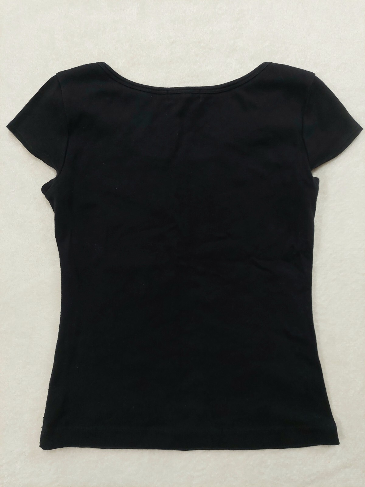 Burberry London Blue Label Women’s Top Size 38 Black T-shirt JPN Original