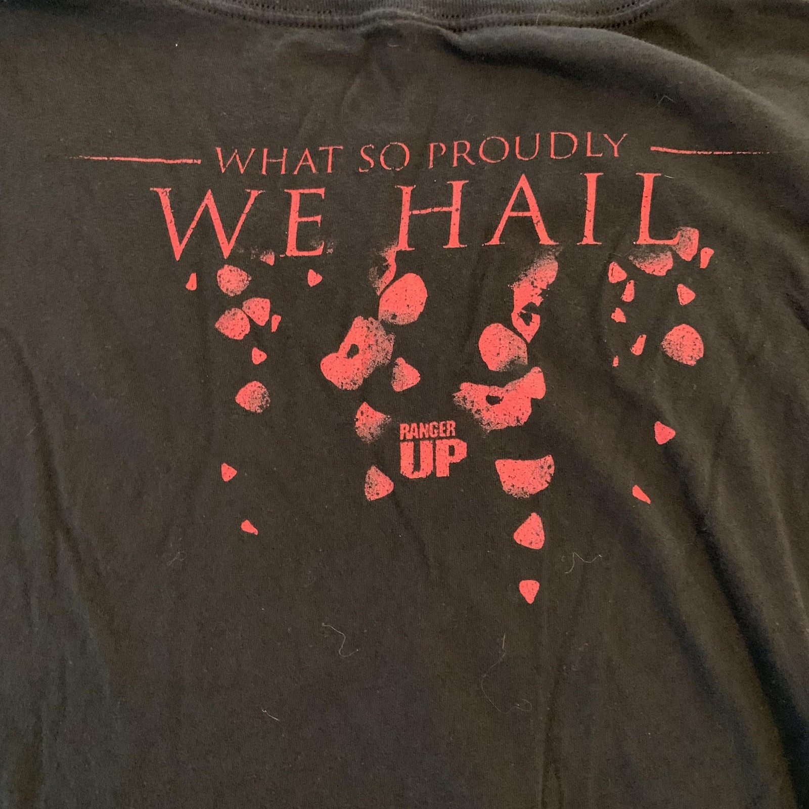 Ranger Up Shirt Lot of 3 Womens 2XL Blue Red Black Patriotic Poppy Flag Graphic